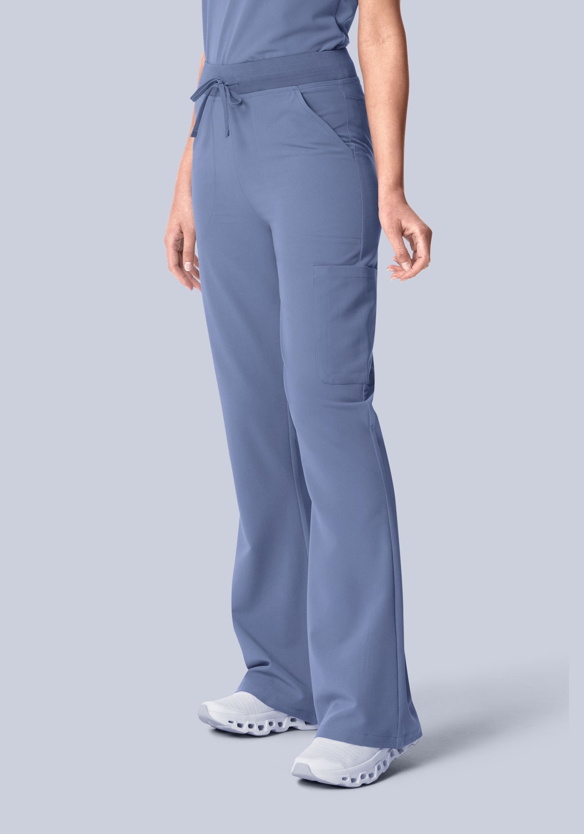 High Waisted Flares Periwinkle