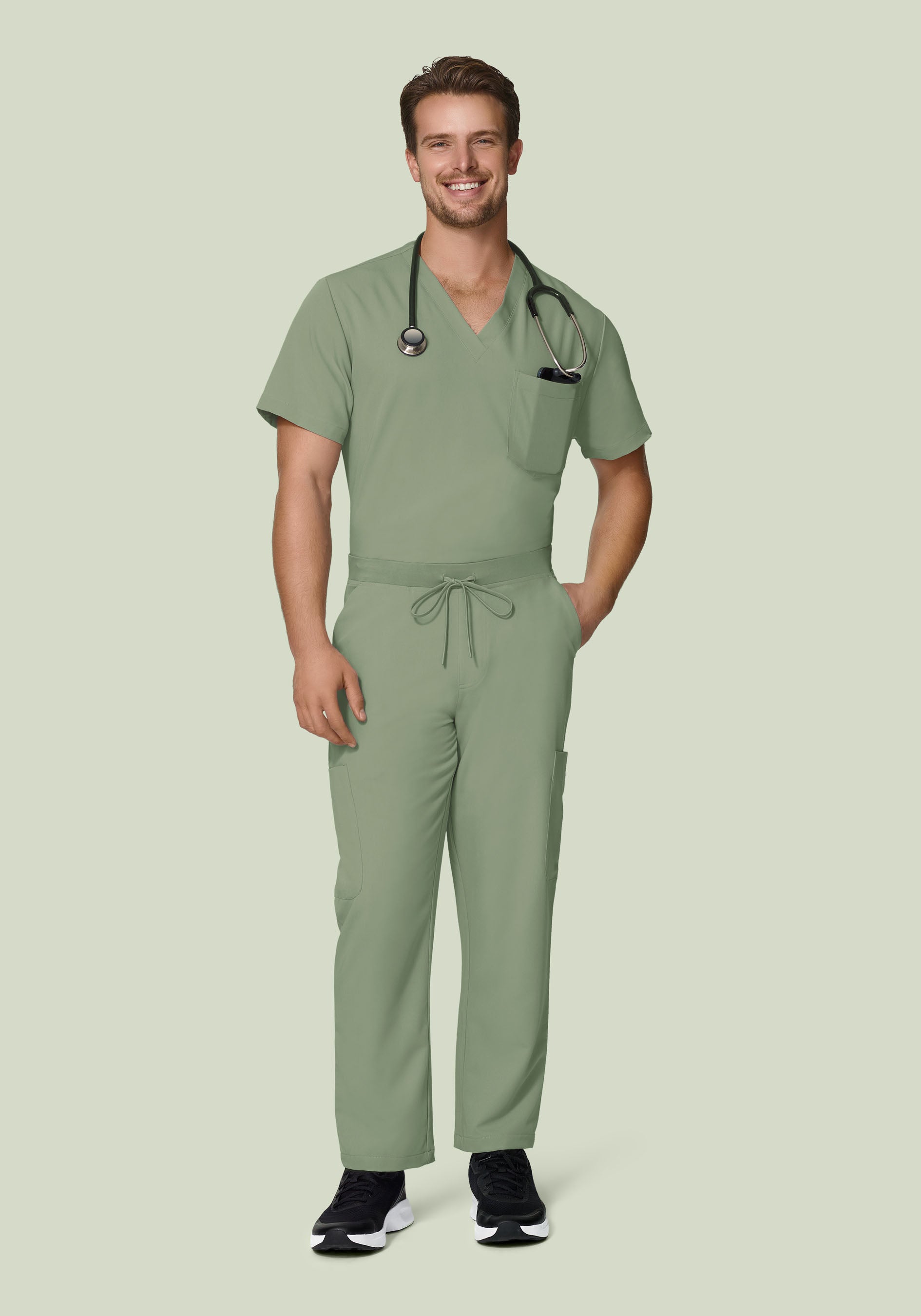 7 Pocket Cargos Cool Sage