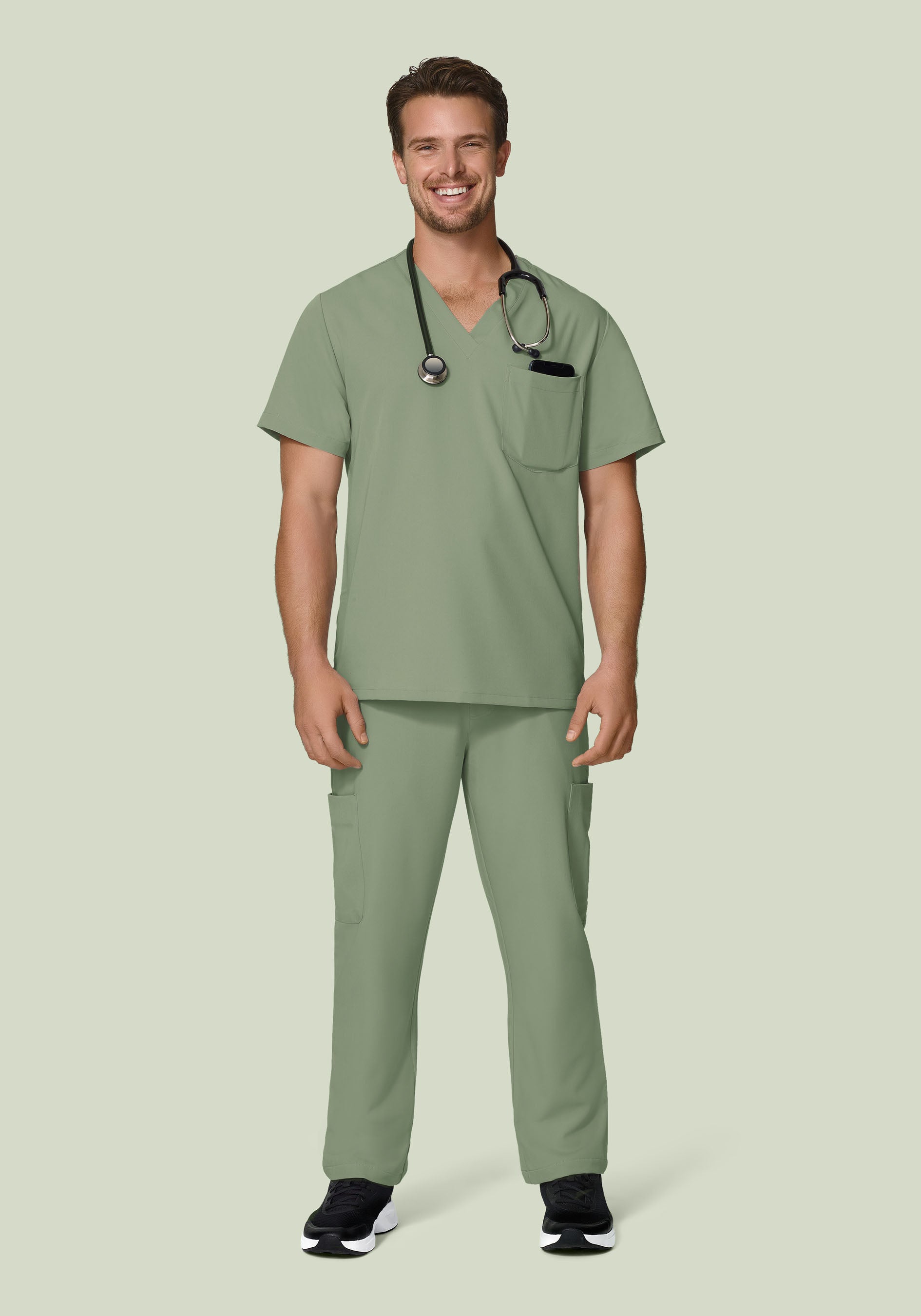 7 Pocket Cargos Cool Sage