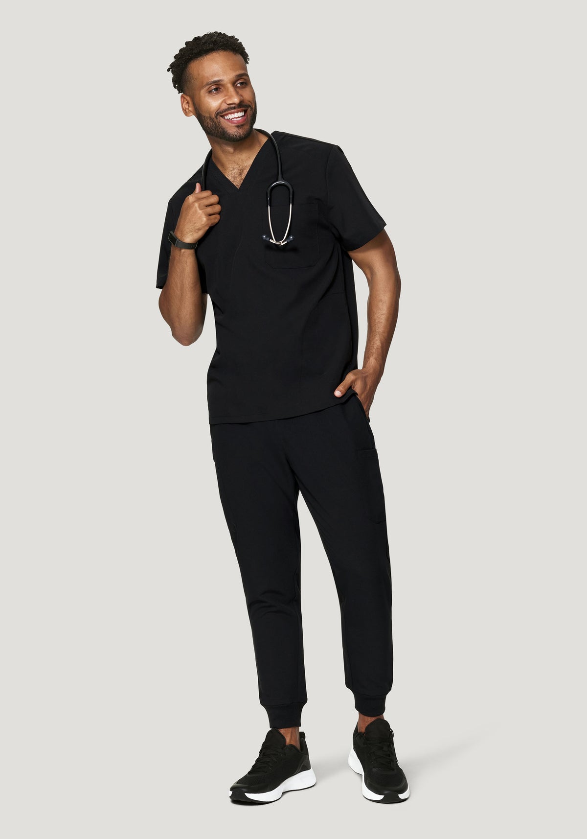 7 Pocket Joggers Black