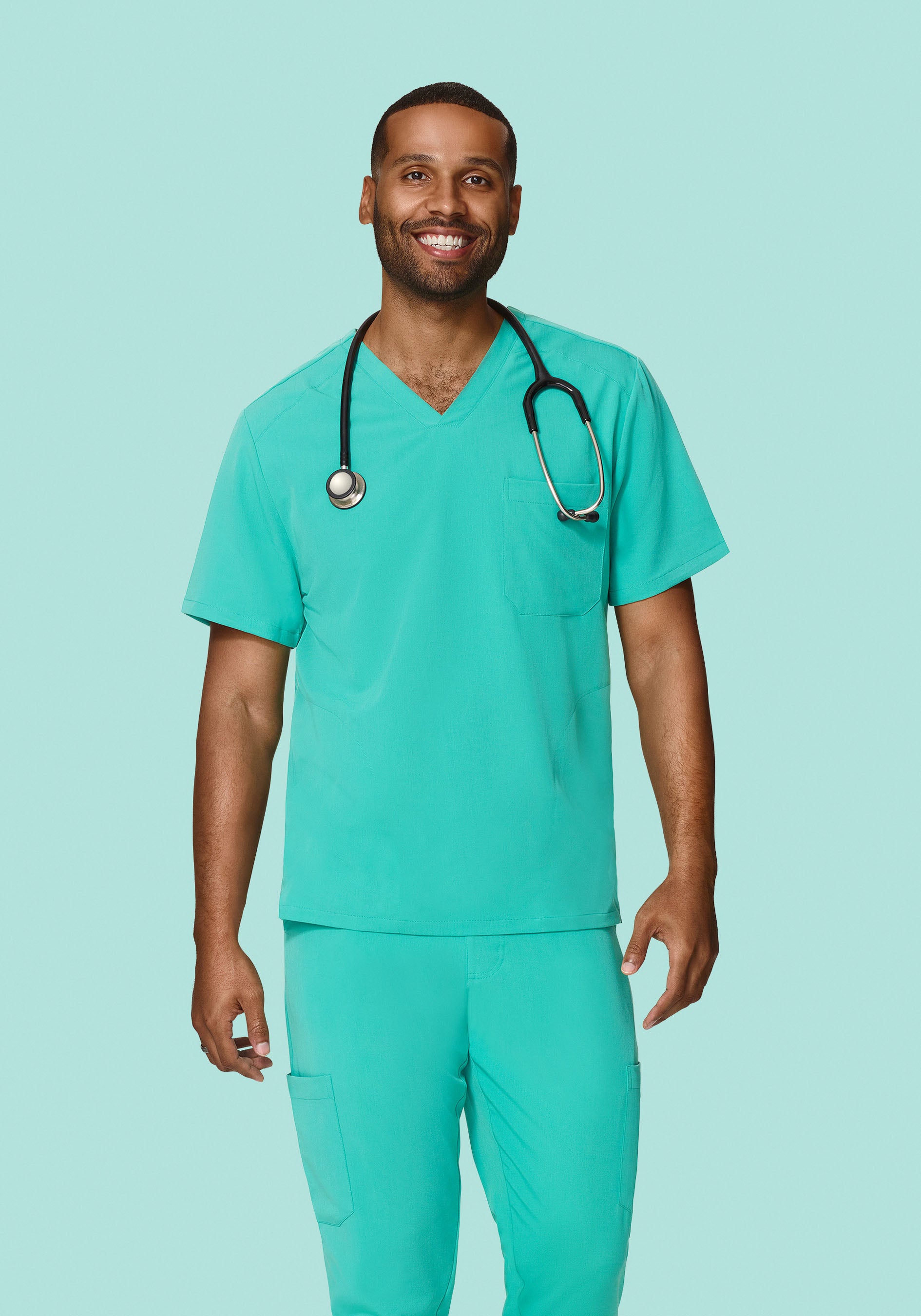 Three Pocket Top Surgical Green