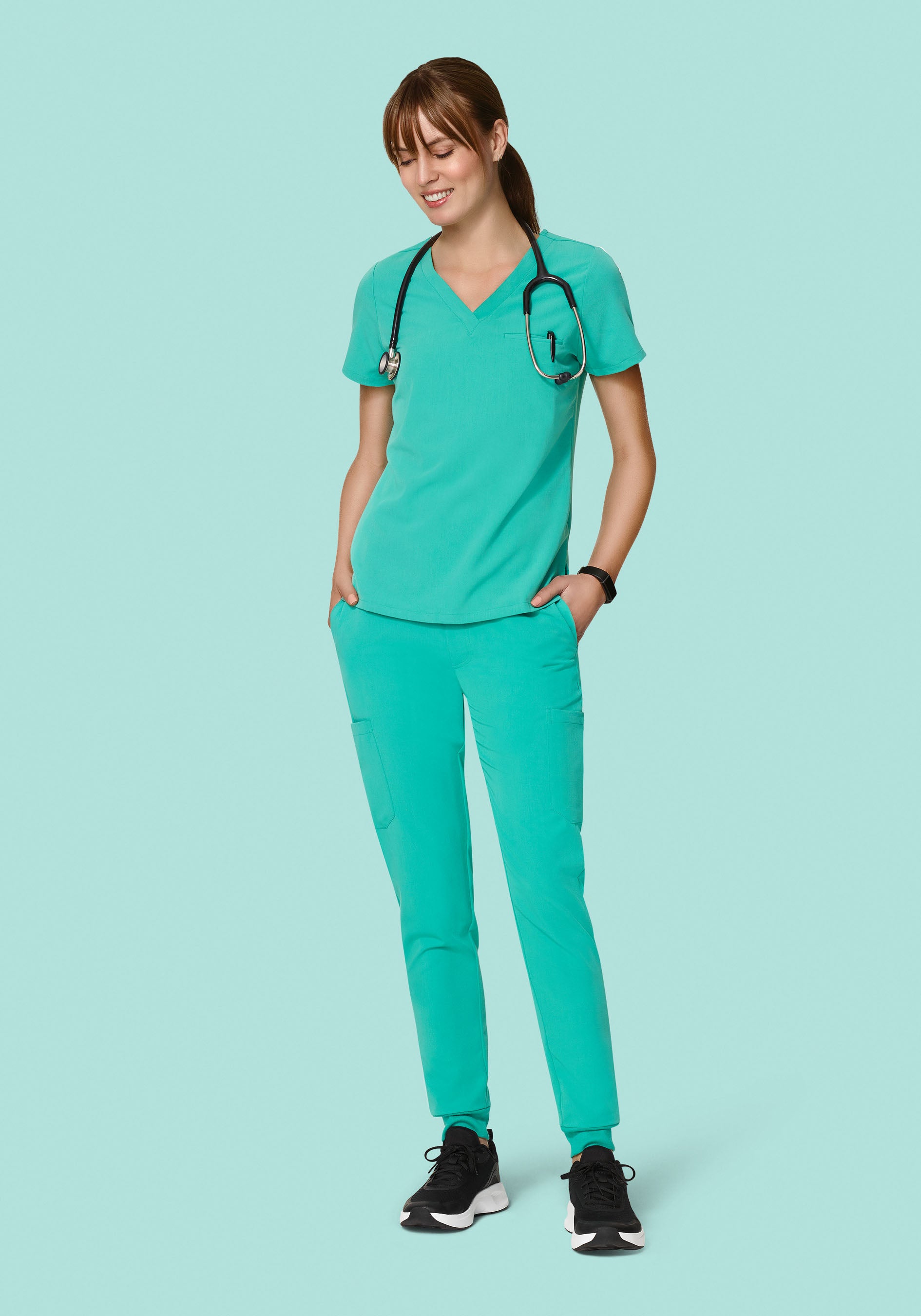 One Pocket Top Surgical Green