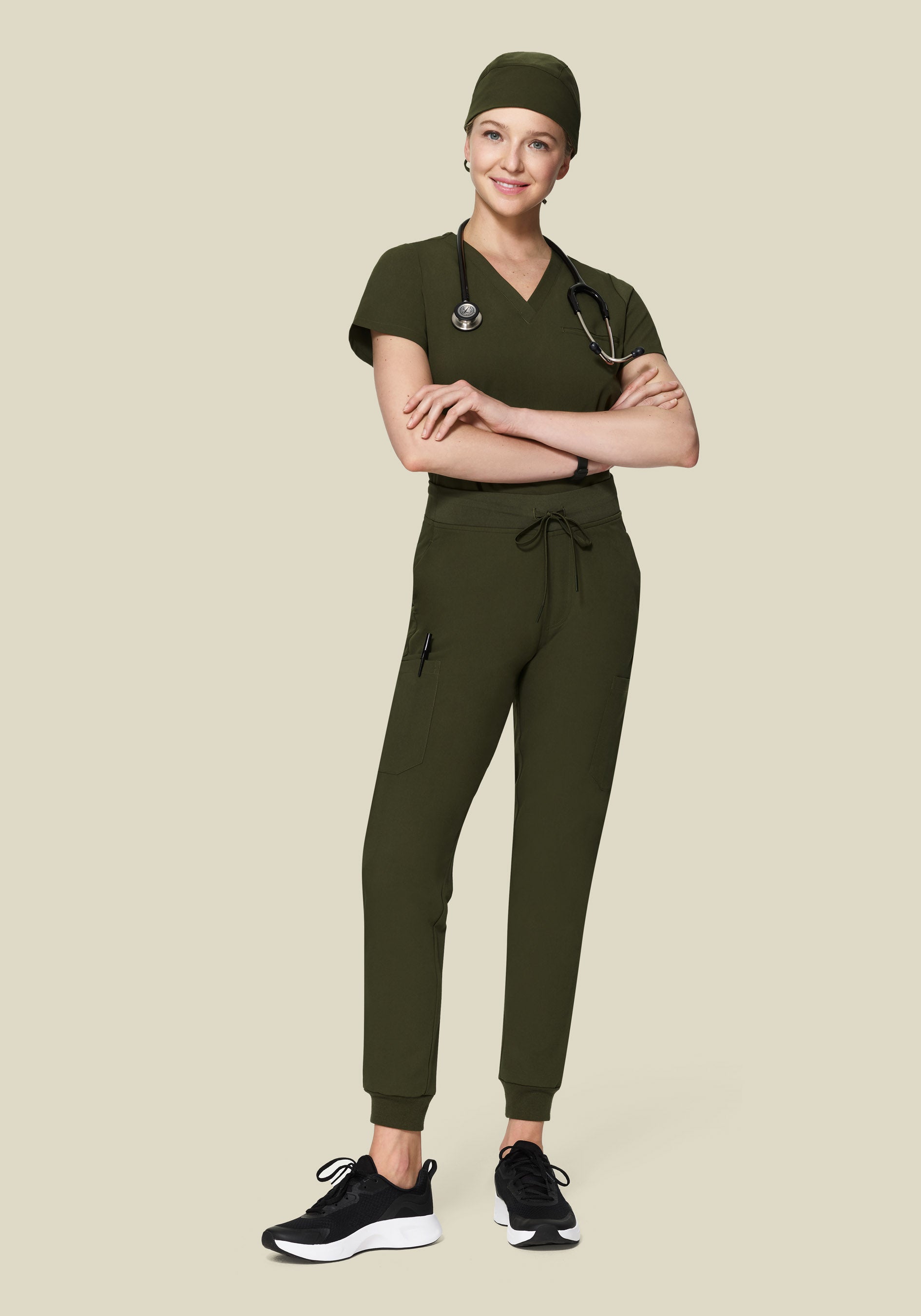 Contemporary Scrub Cap Olive