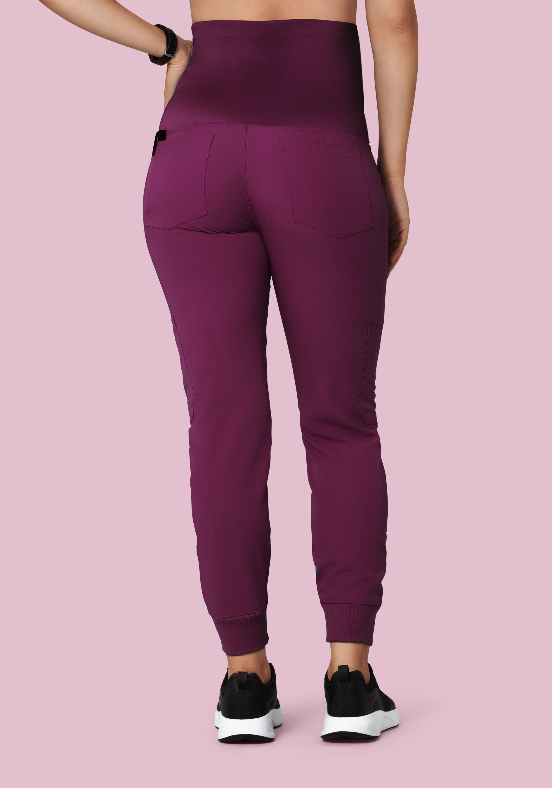Maternity Joggers Plum