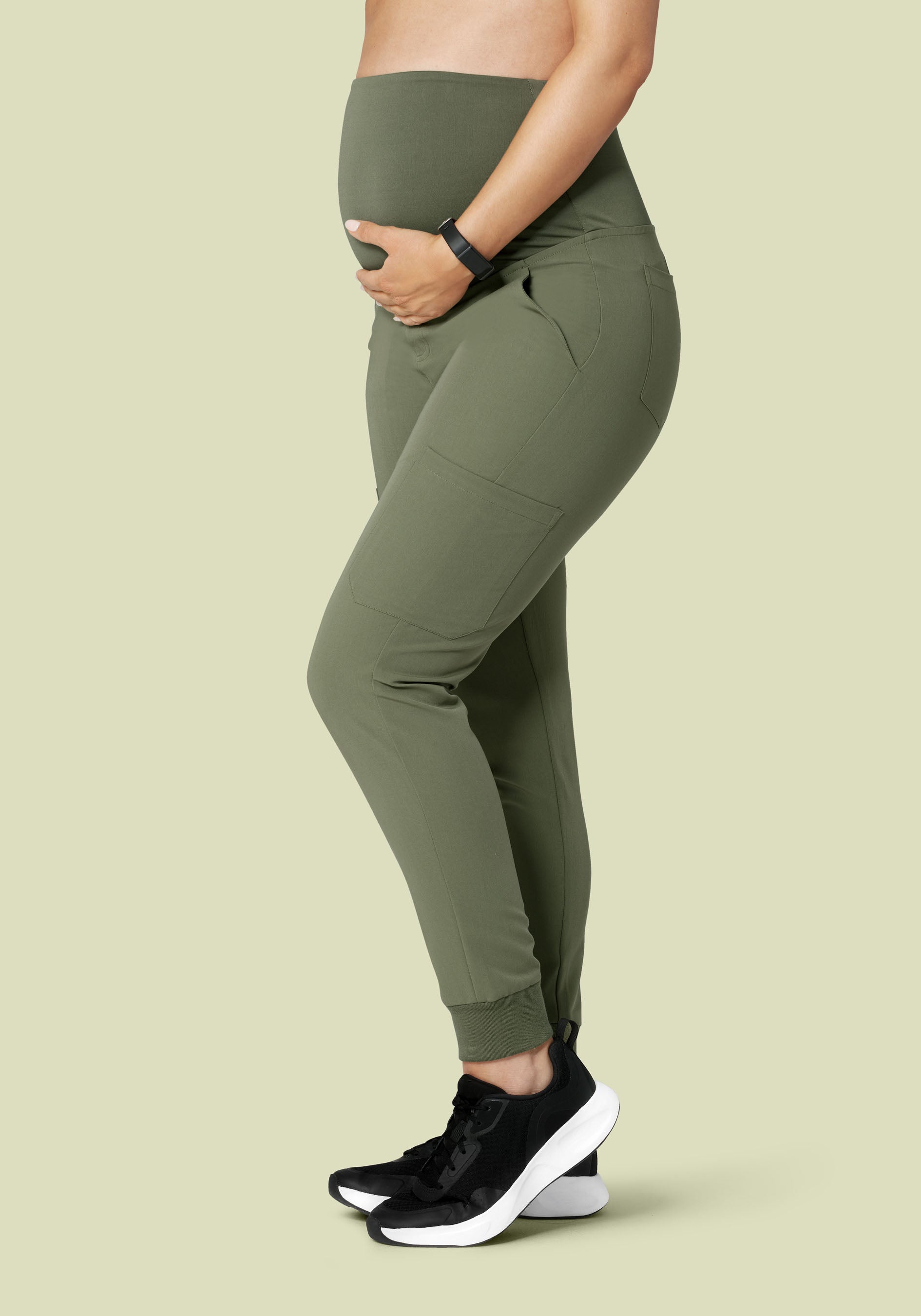 Maternity Joggers Sage Mandala Scrubs