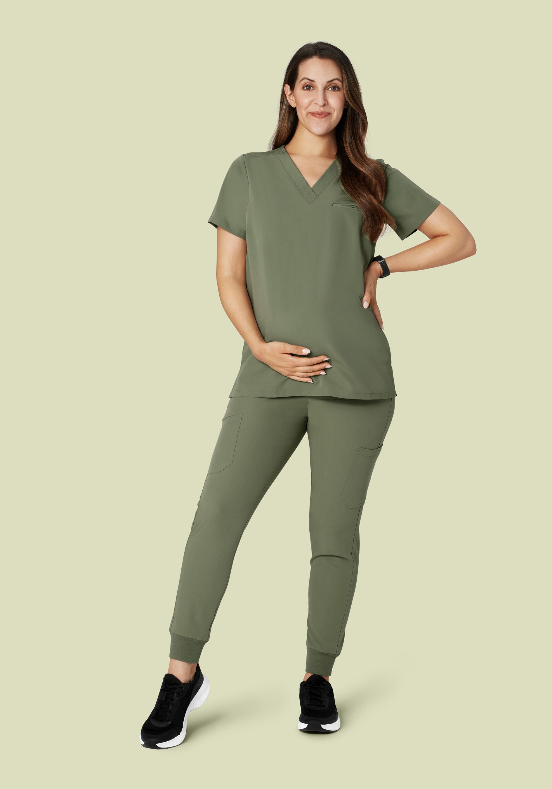 Maternity Joggers Sage