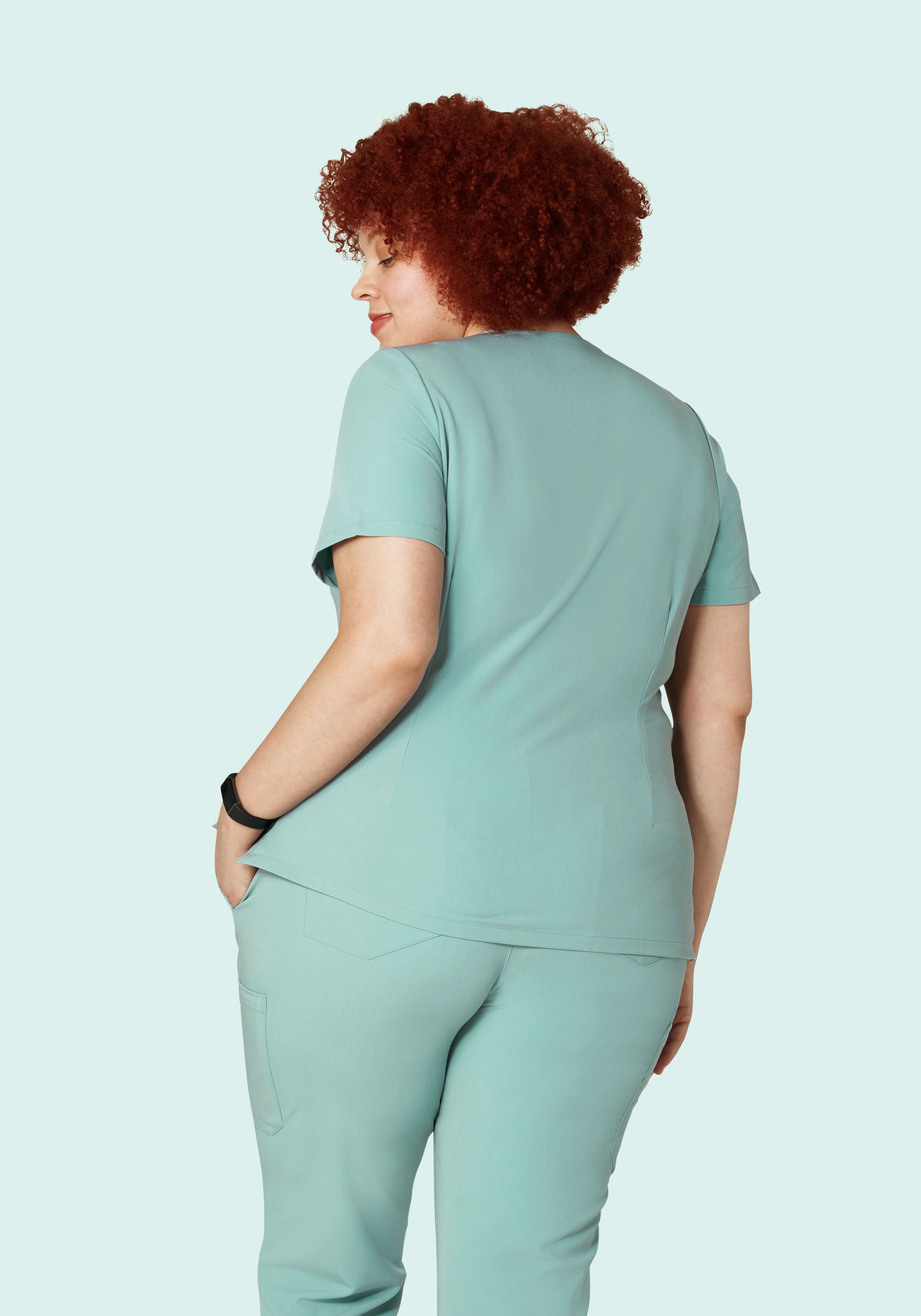 5 Pocket Notch Neck Top Tourmaline