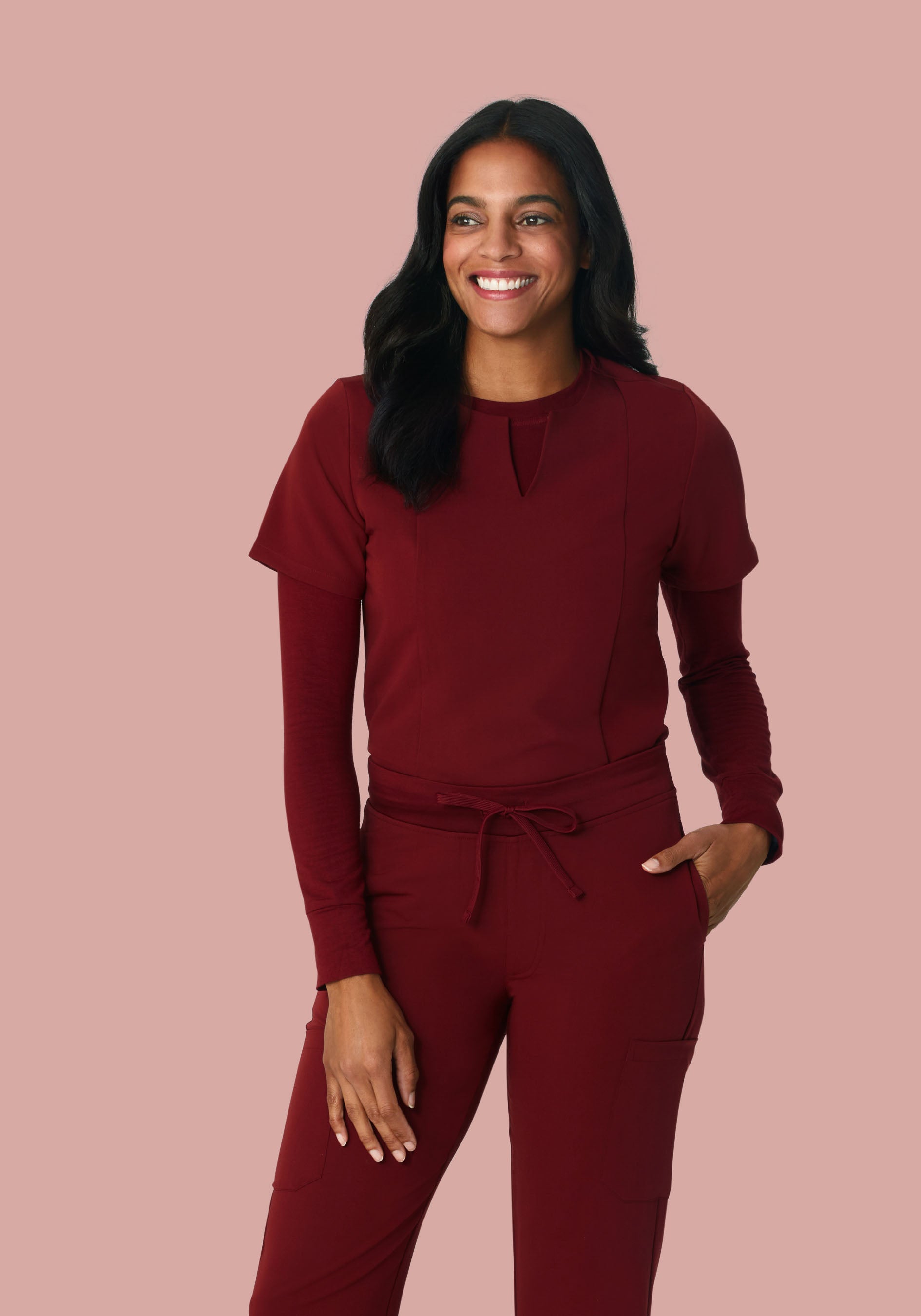 Women's Underscrubs Fired Brick