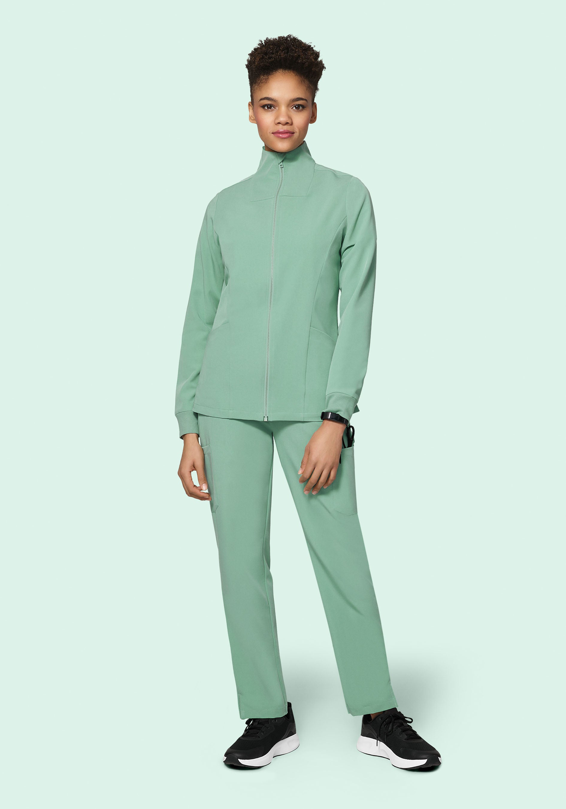 Women's Modern Scrub Jacket Jade