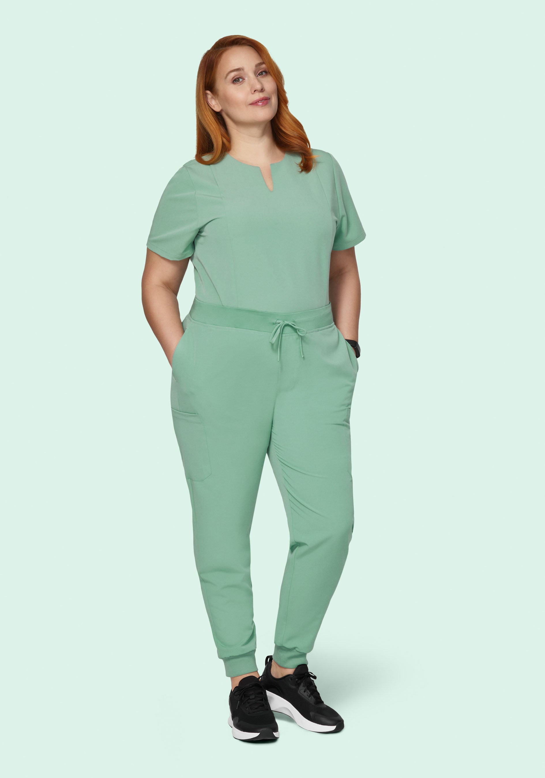 9 Pocket Joggers Jade