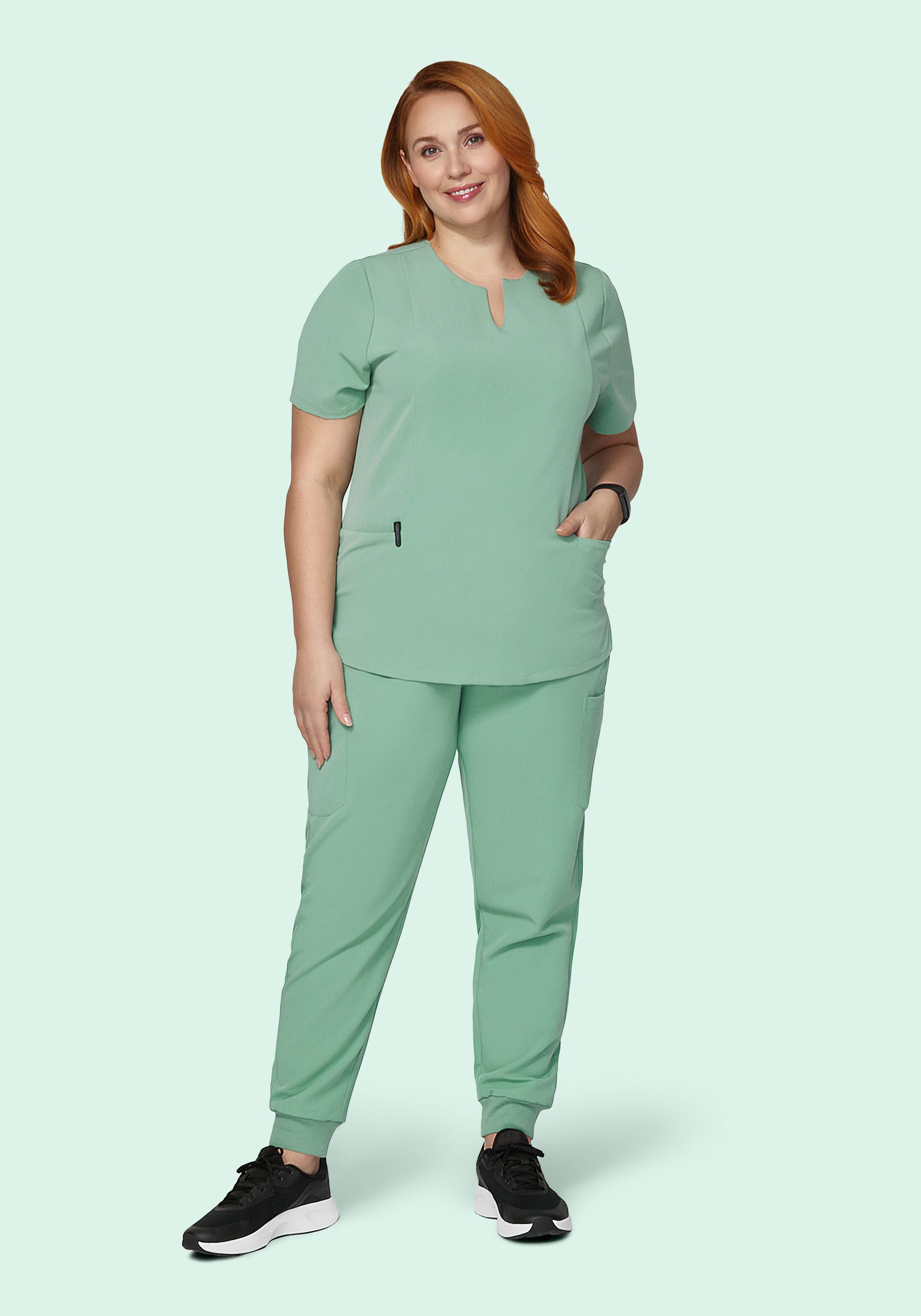 9 Pocket Joggers Jade