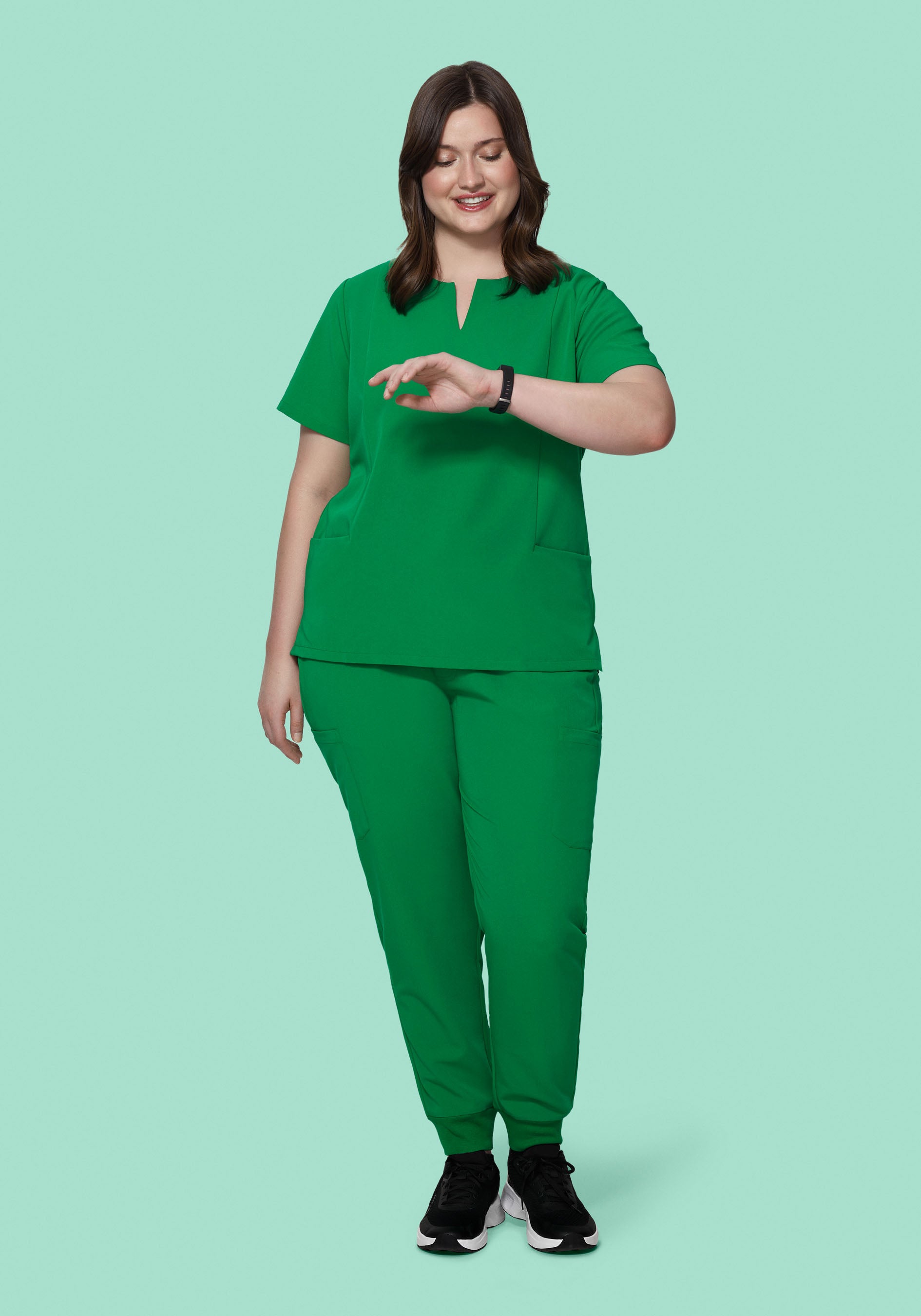 9 Pocket Joggers Emerald