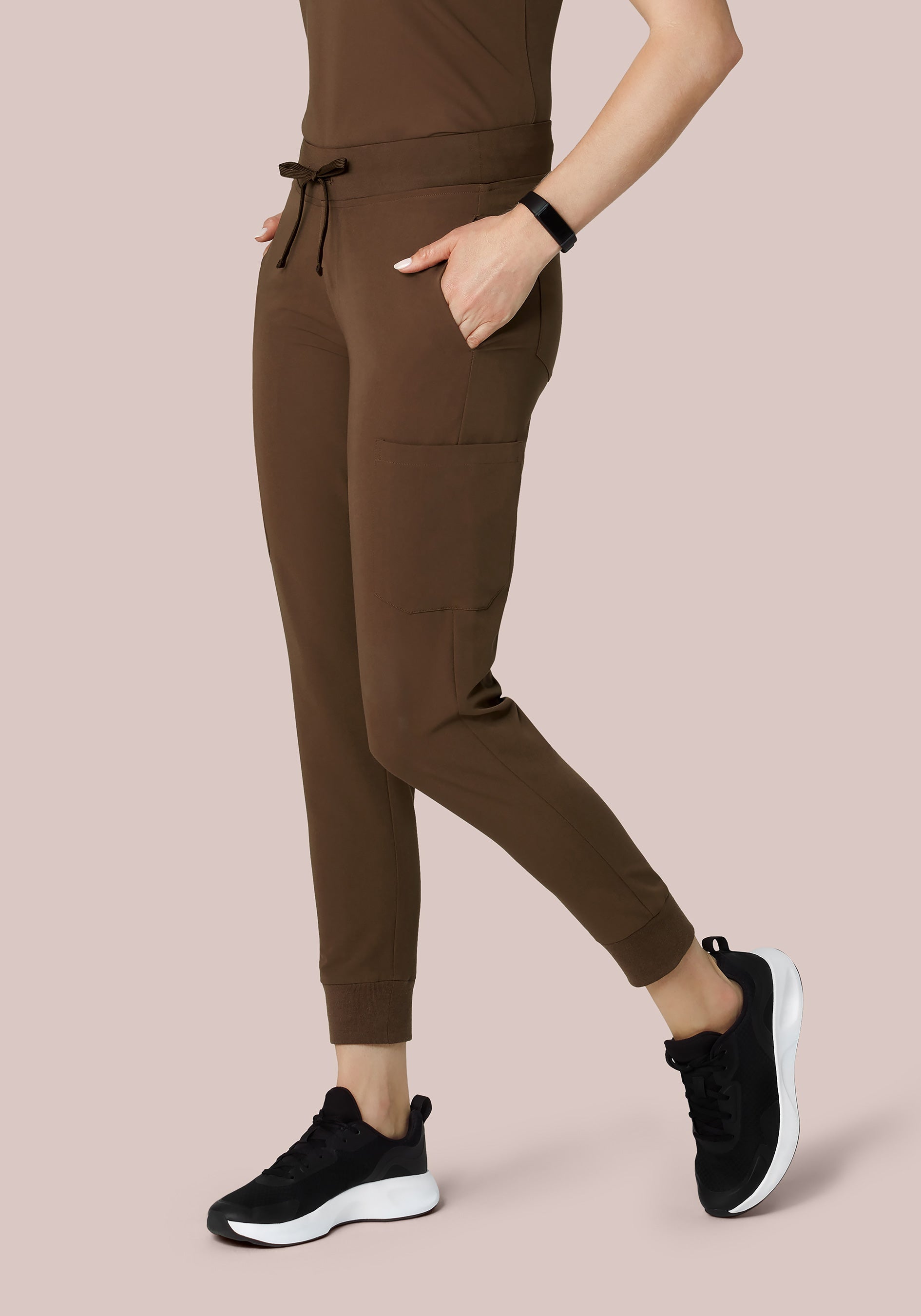 9 Pocket Joggers Chocolate Brown