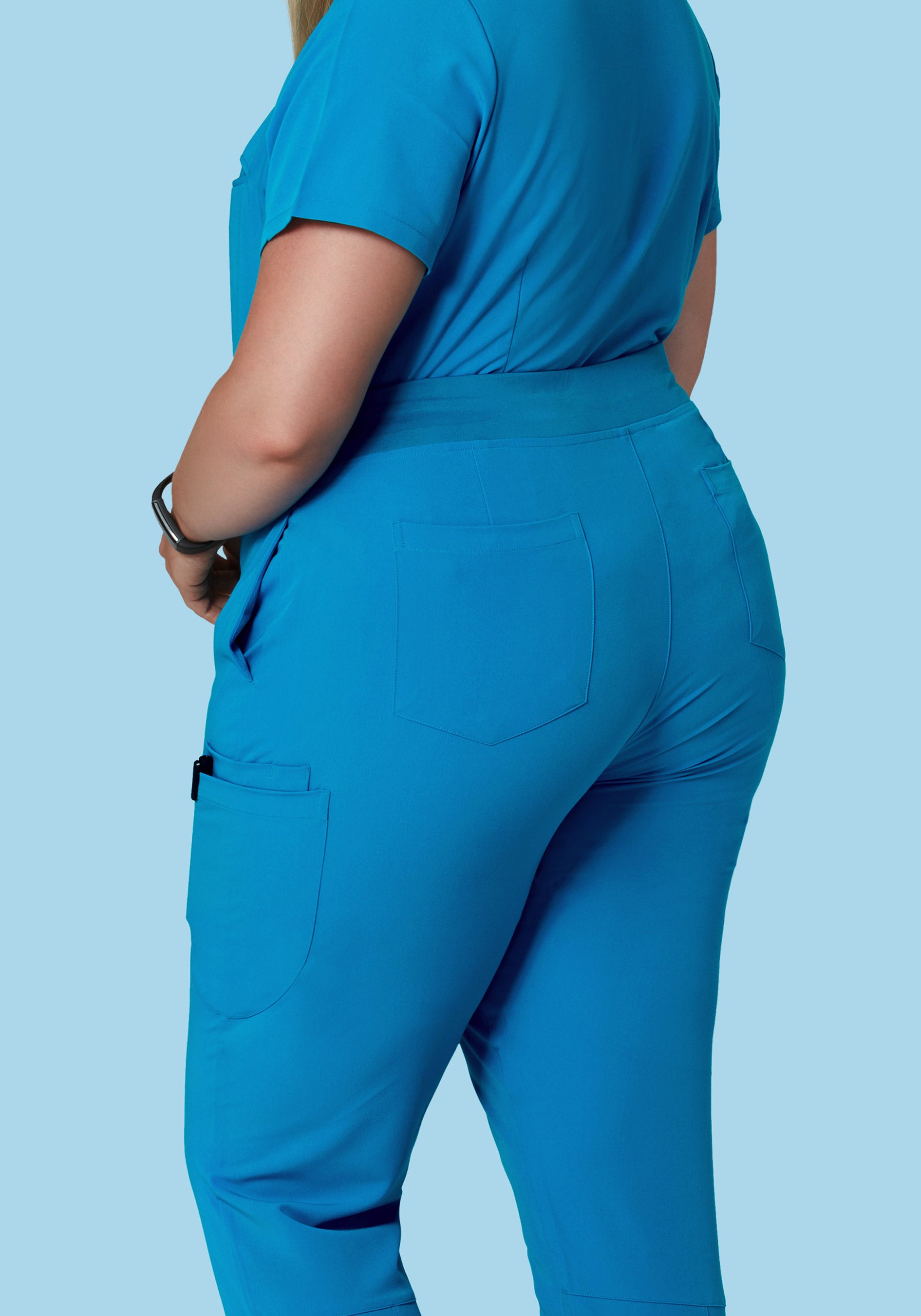 6 Pocket Slim Pants Electric Blue