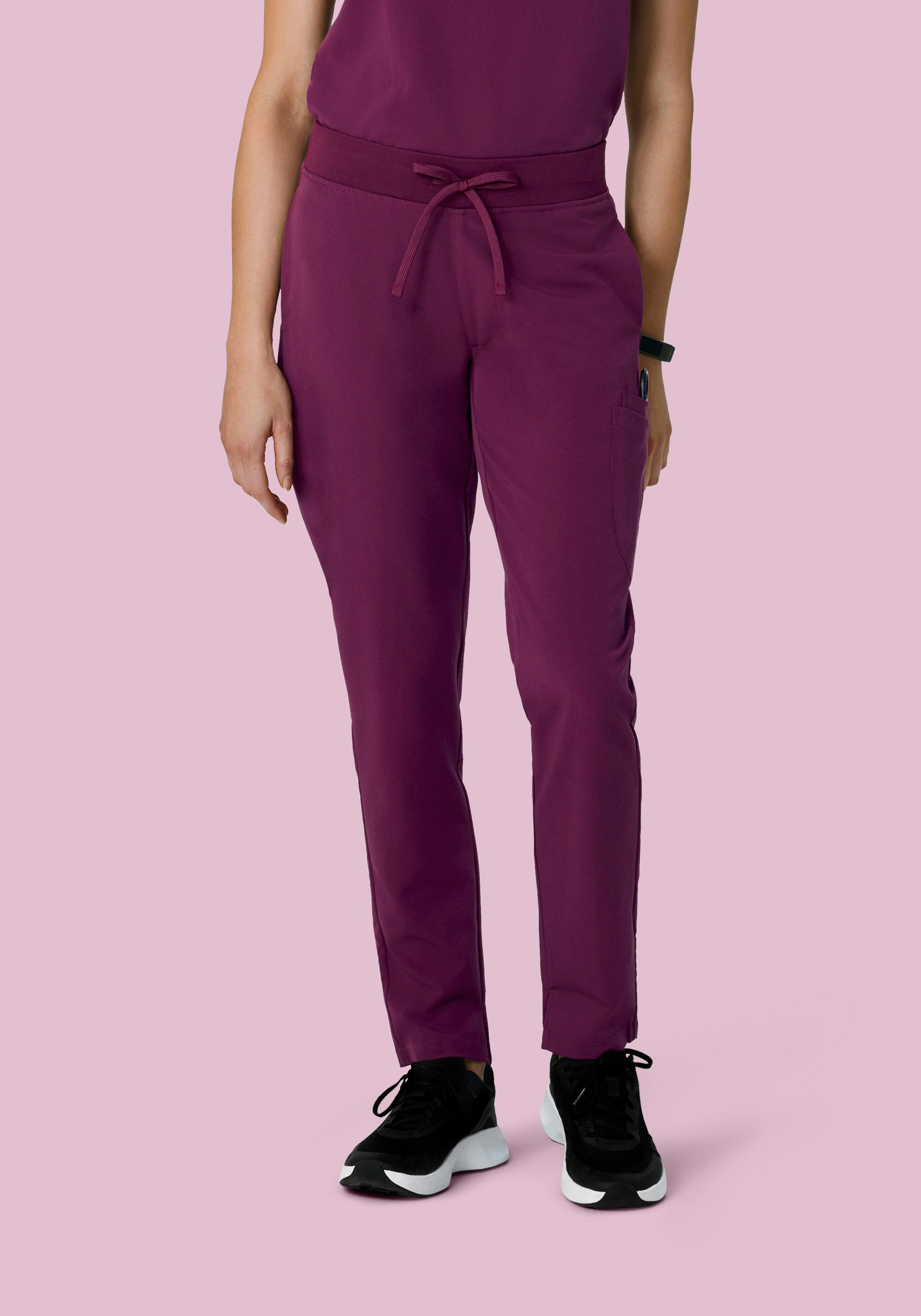 6 Pocket Slim Pants Plum