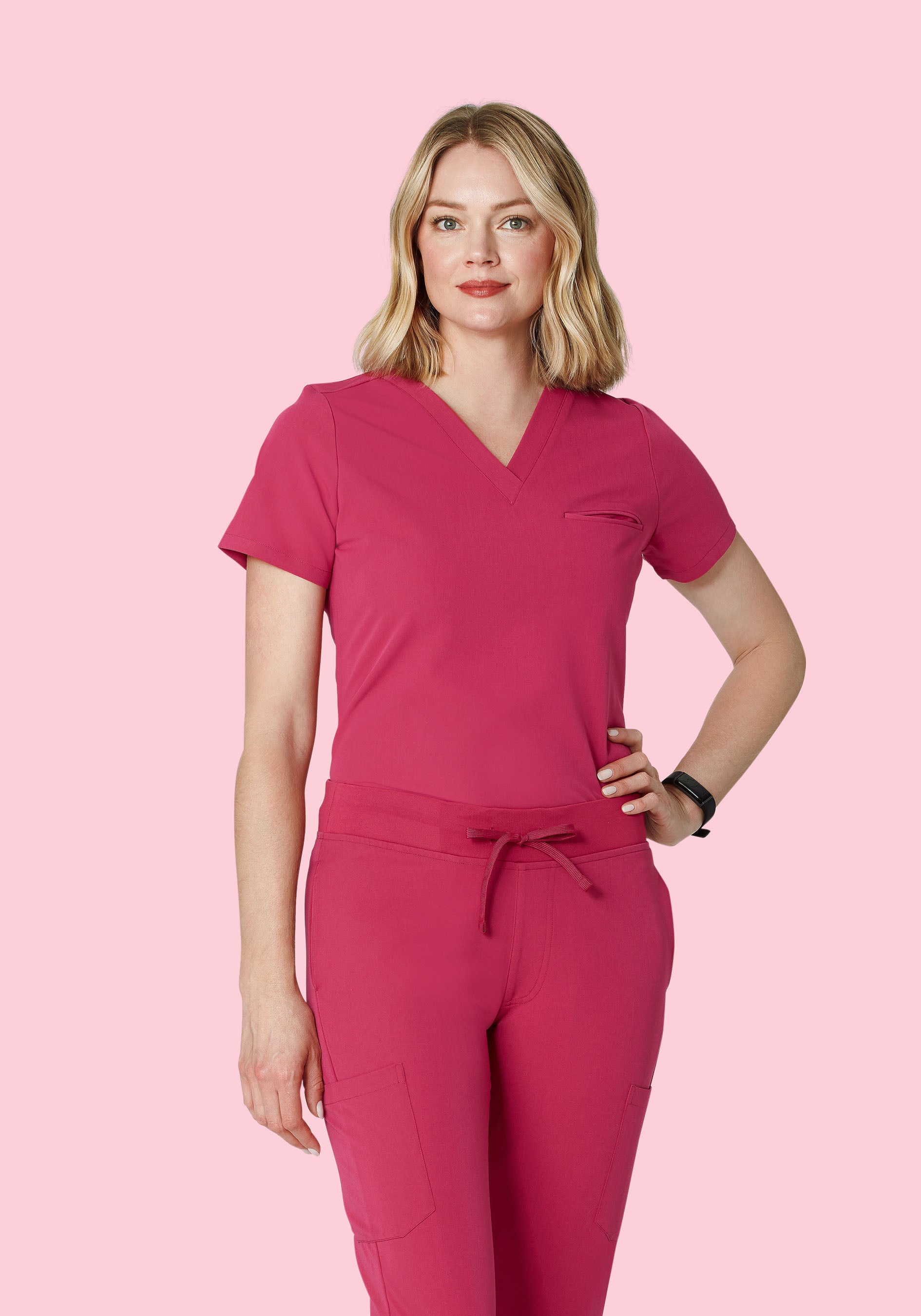One Pocket Top Deep Magenta