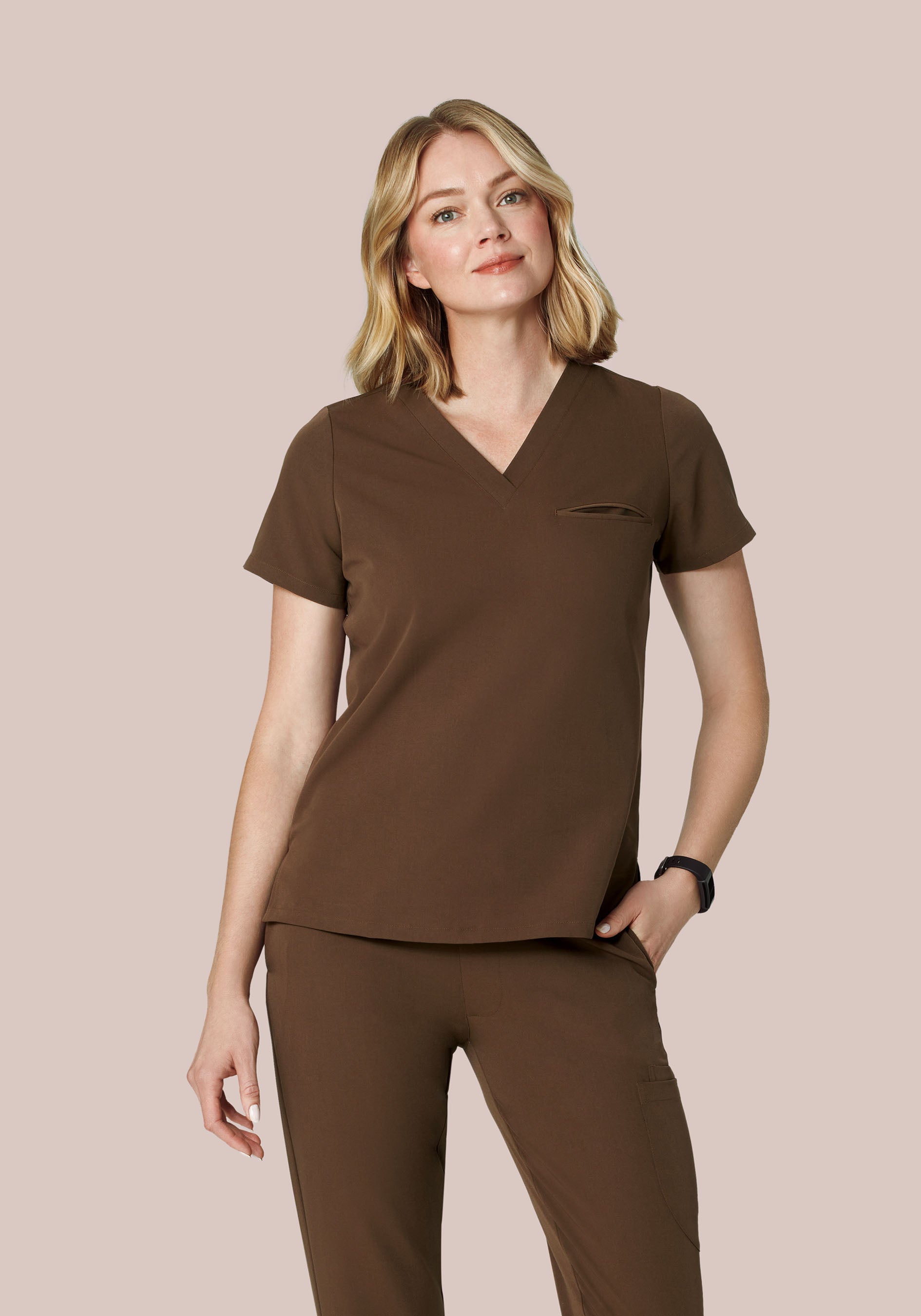 One Pocket Top Chocolate Brown