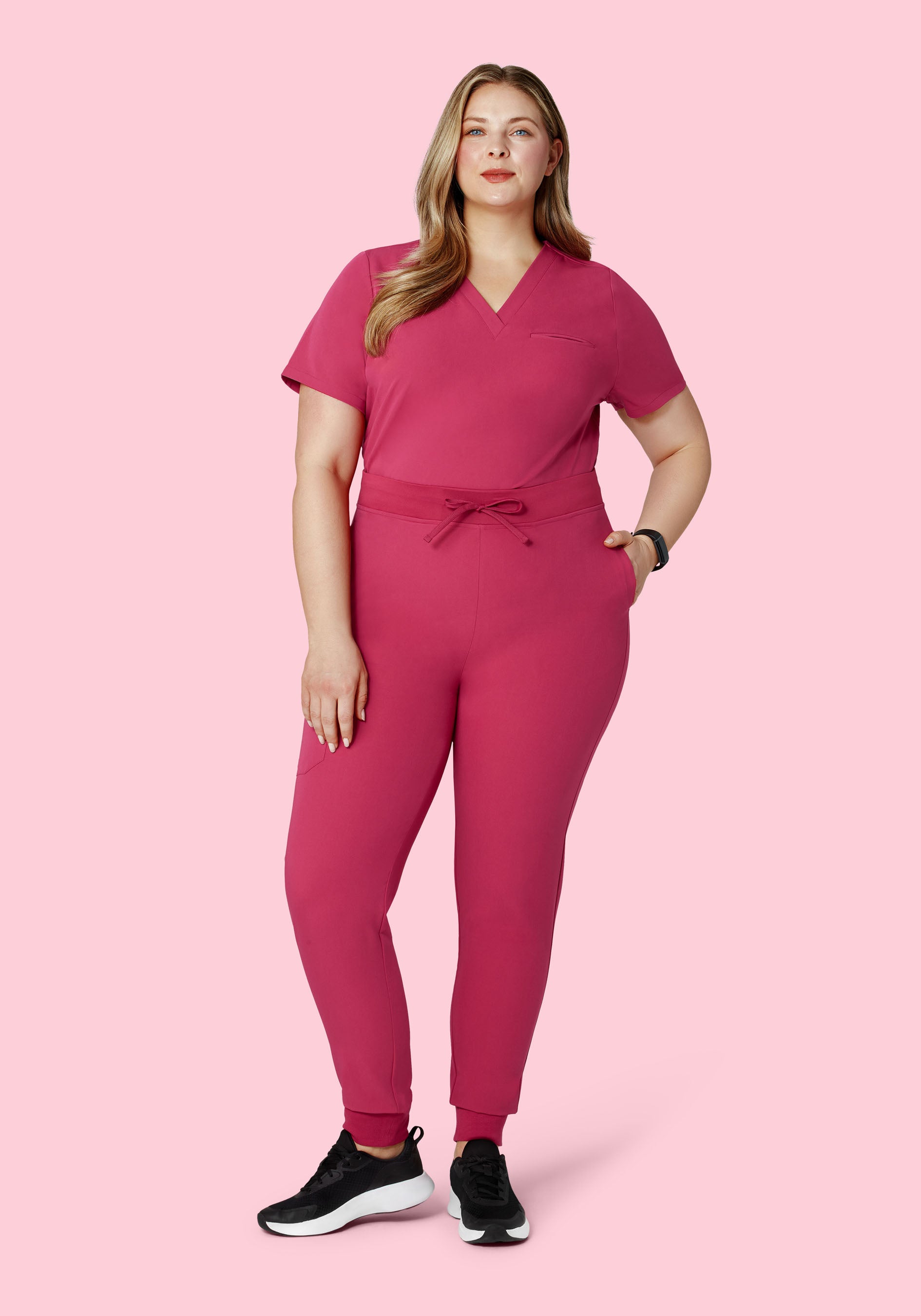 One Pocket Top Deep Magenta