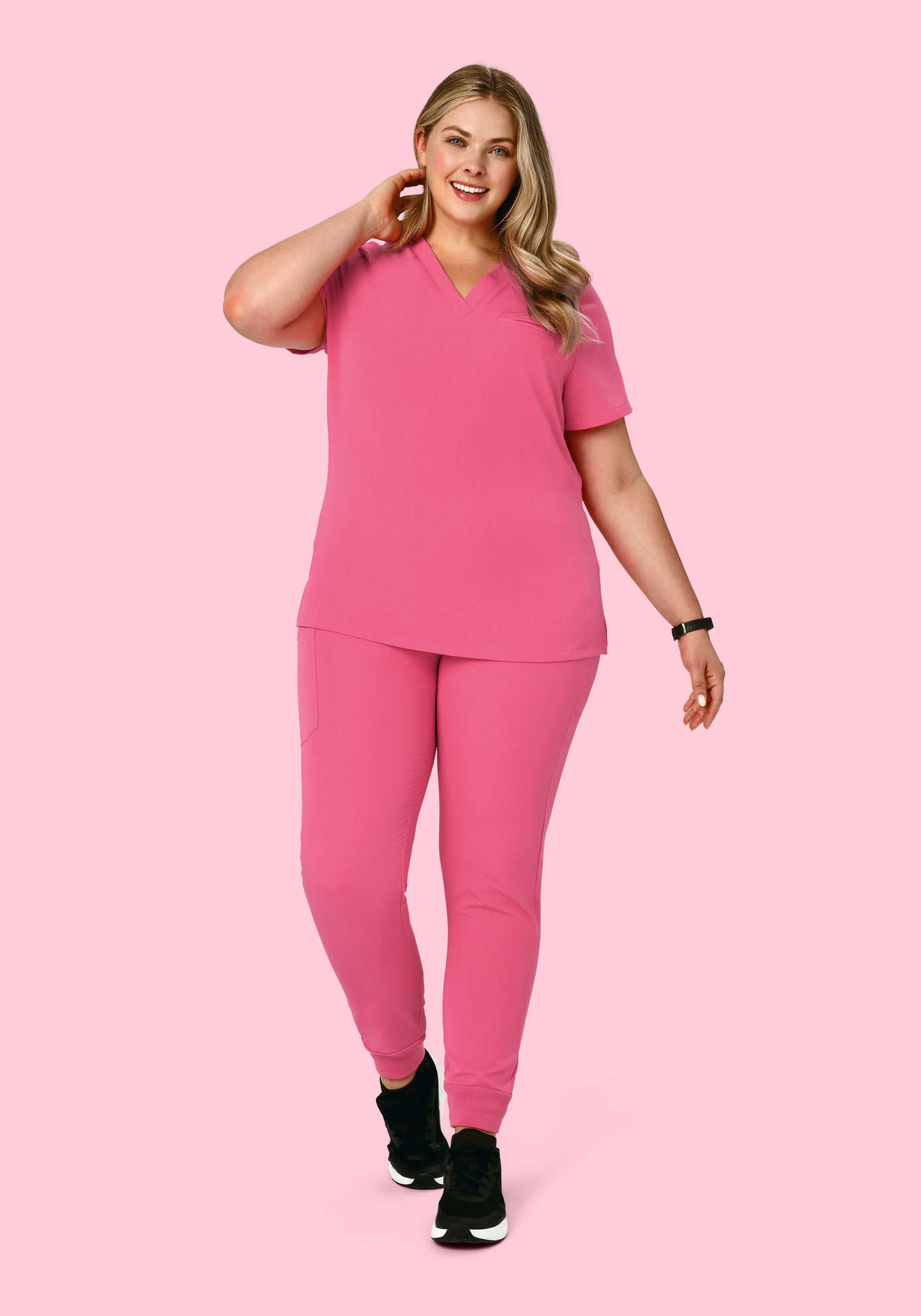 High Waisted Joggers Bubblegum