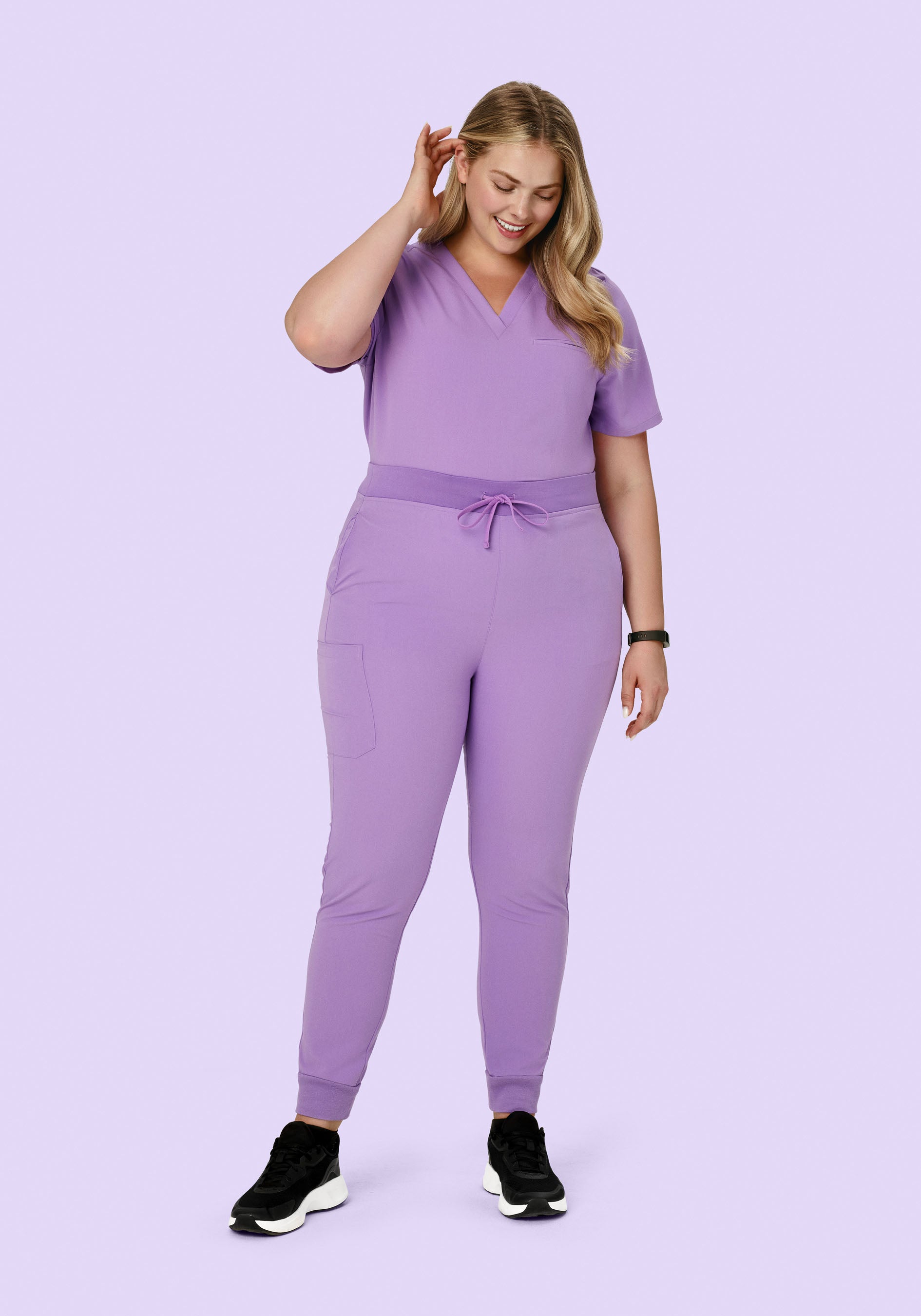 High Waisted Joggers Lavender
