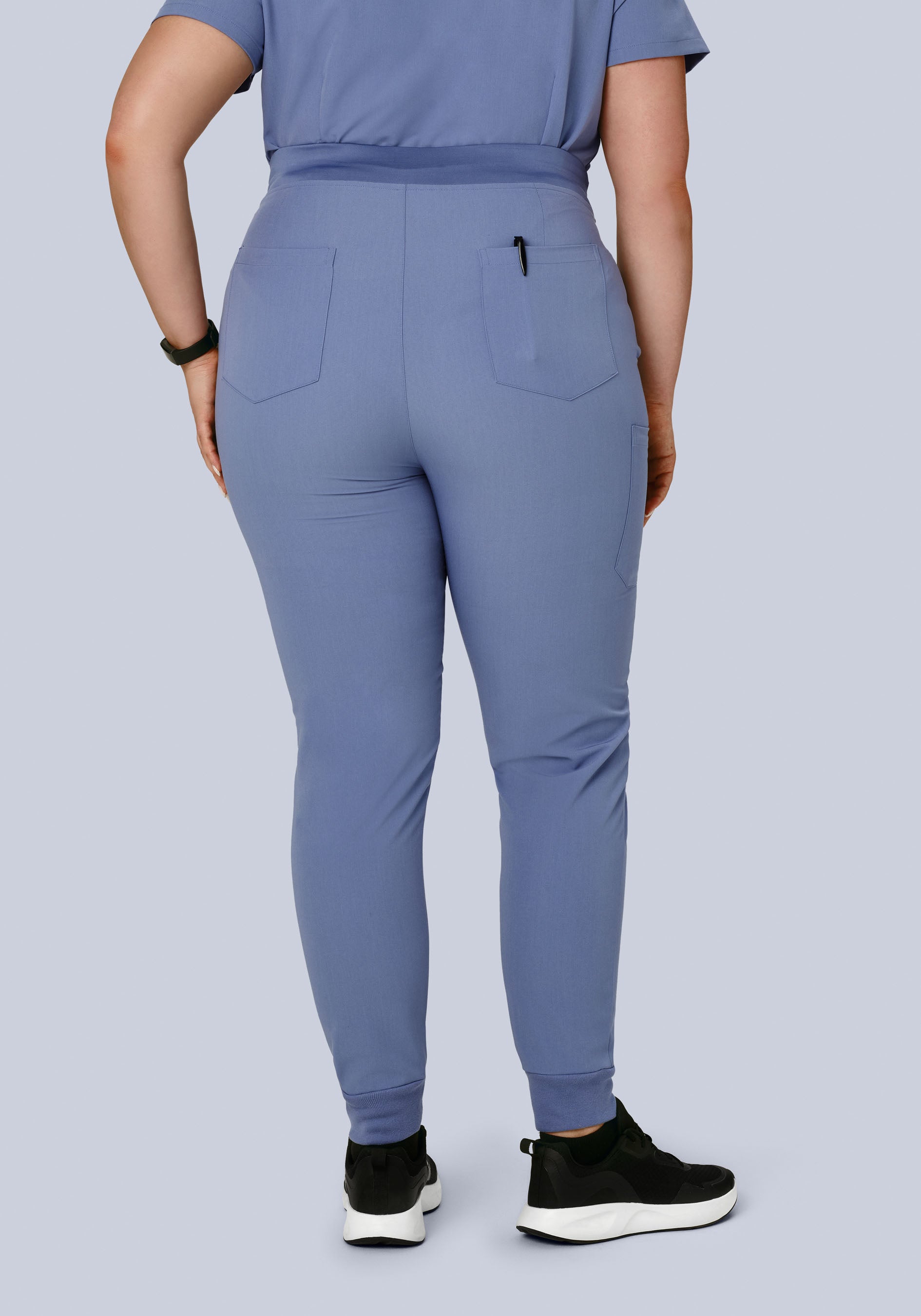 High Waisted Joggers Periwinkle