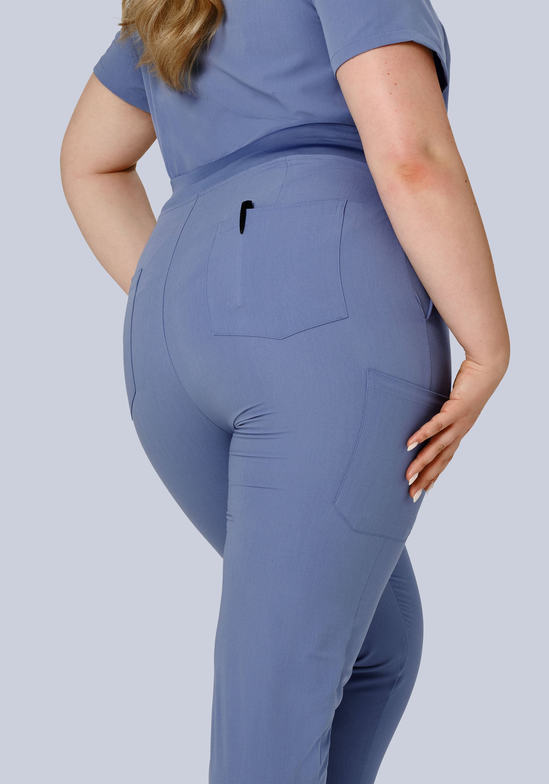 High Waisted Joggers Periwinkle