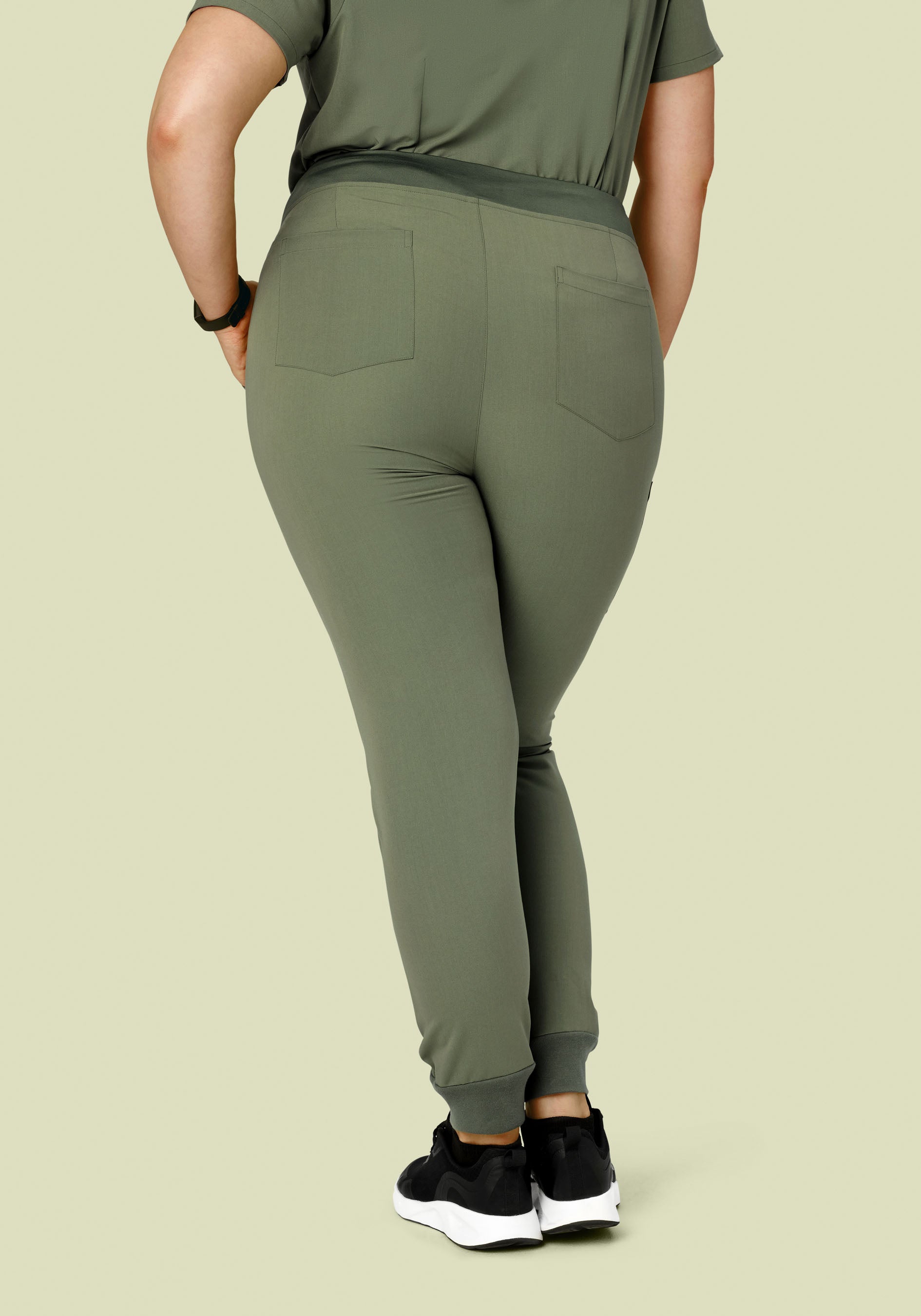 High Waisted Joggers Sage