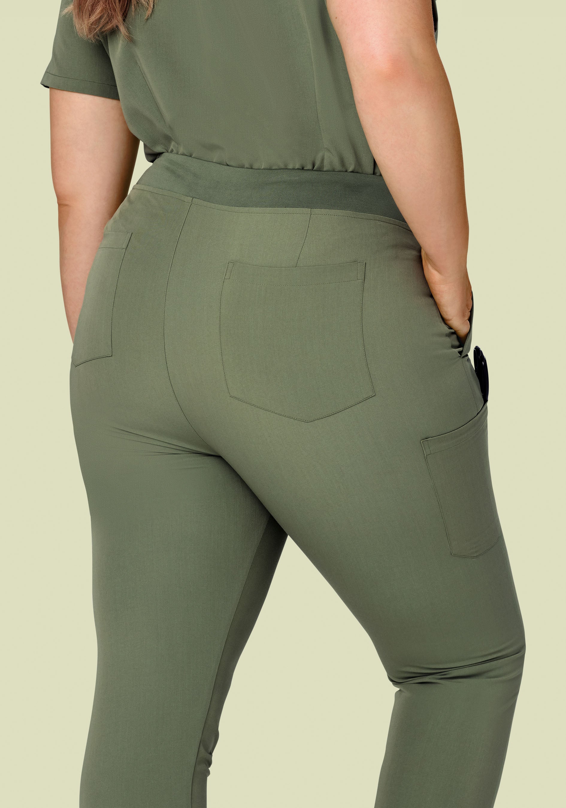 High Waisted Joggers Sage