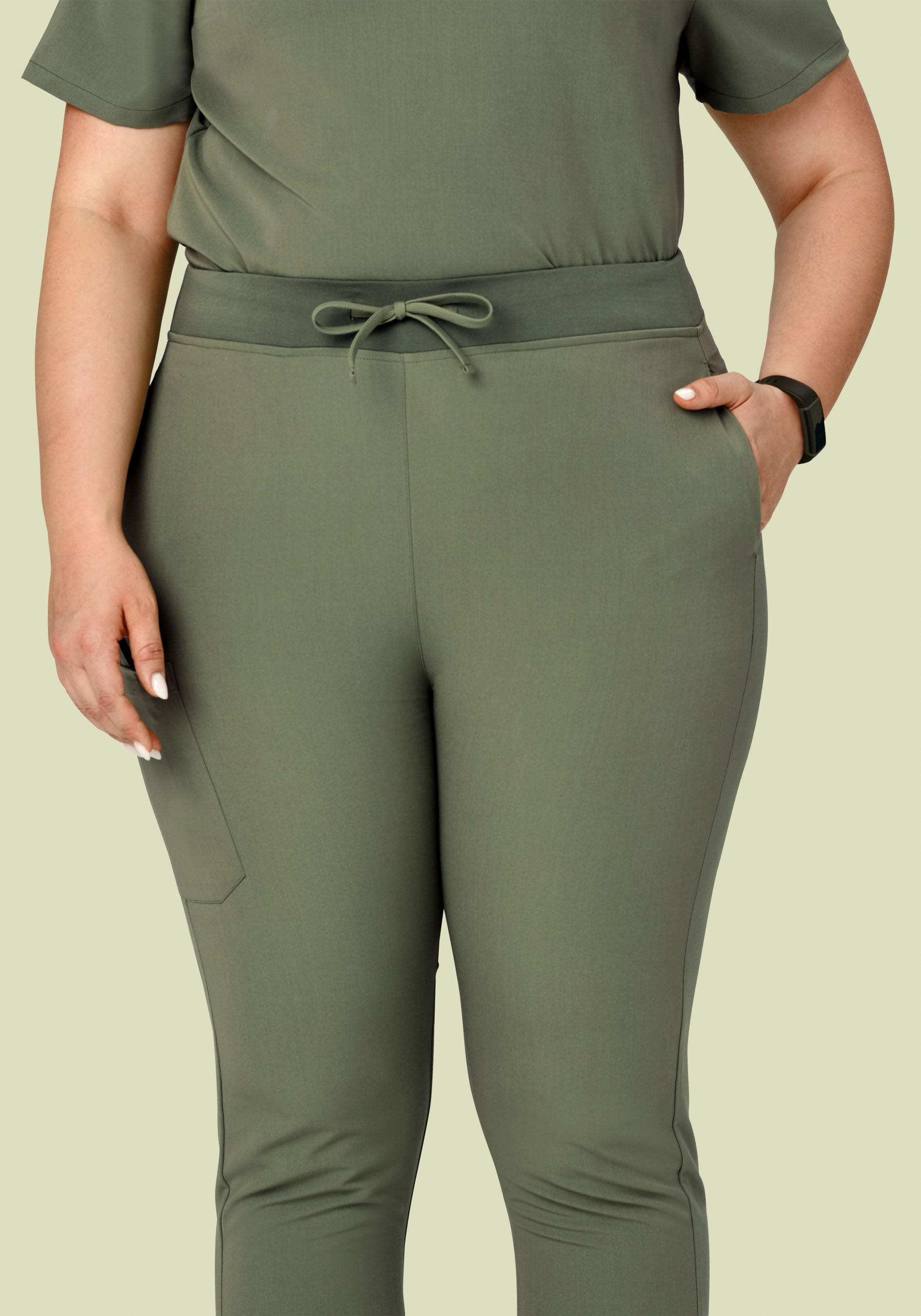 High Waisted Joggers Sage