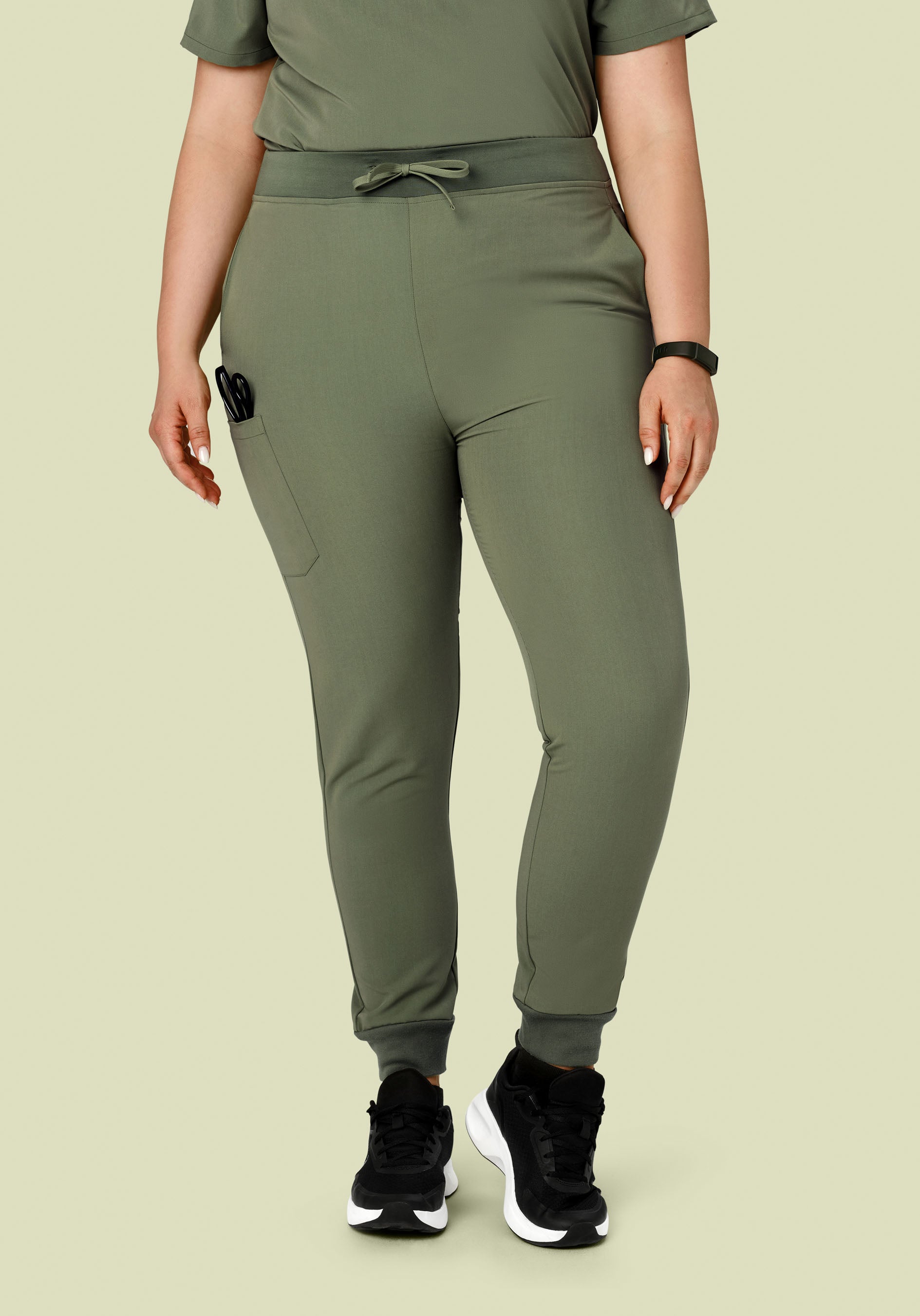 High Waisted Joggers Sage