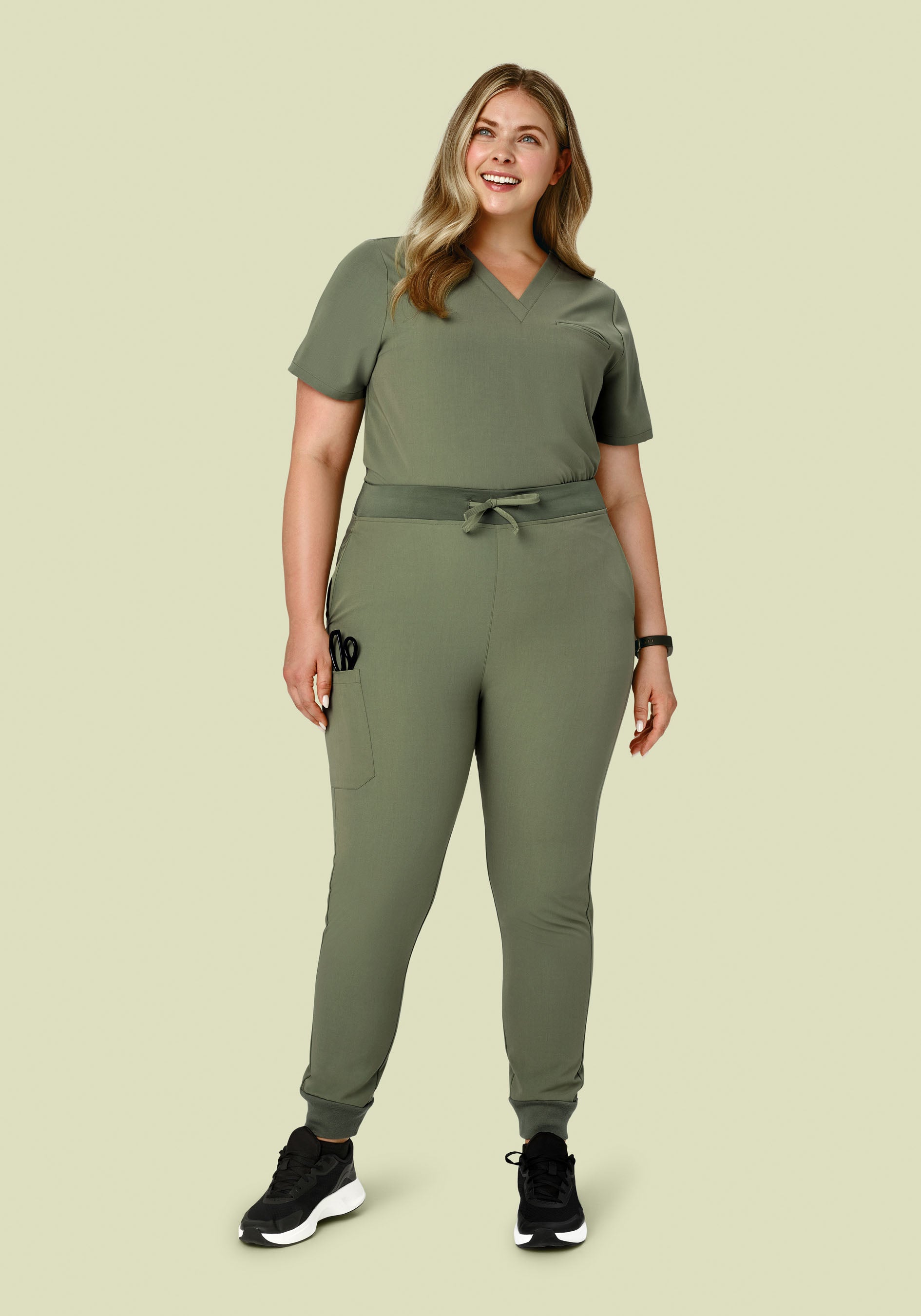 High Waisted Joggers Sage