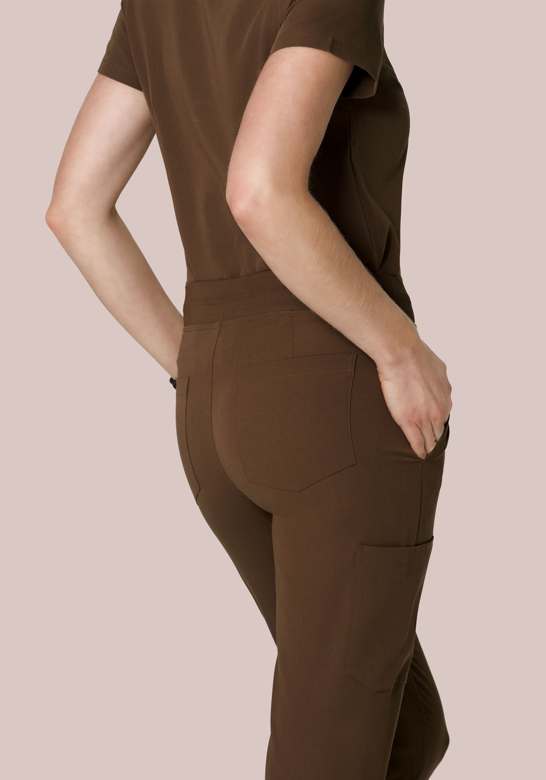 9 Pocket Joggers Chocolate Brown