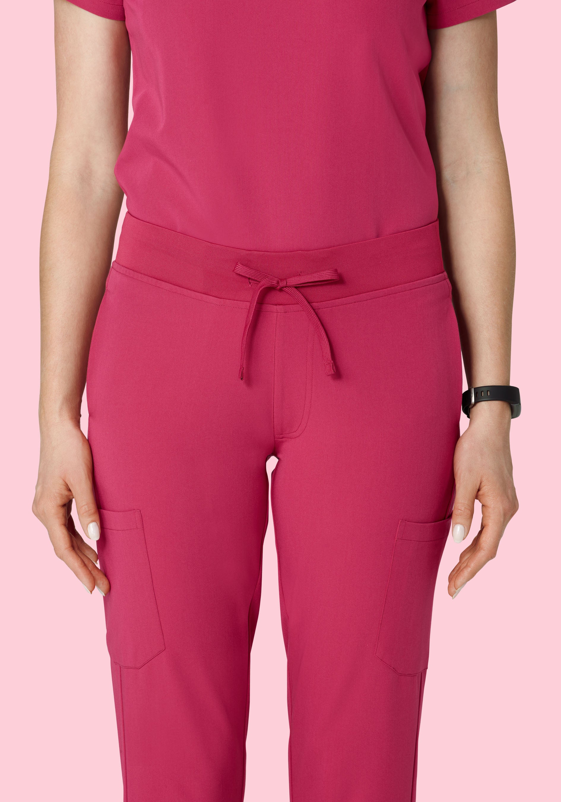 9 Pocket Joggers Deep Magenta