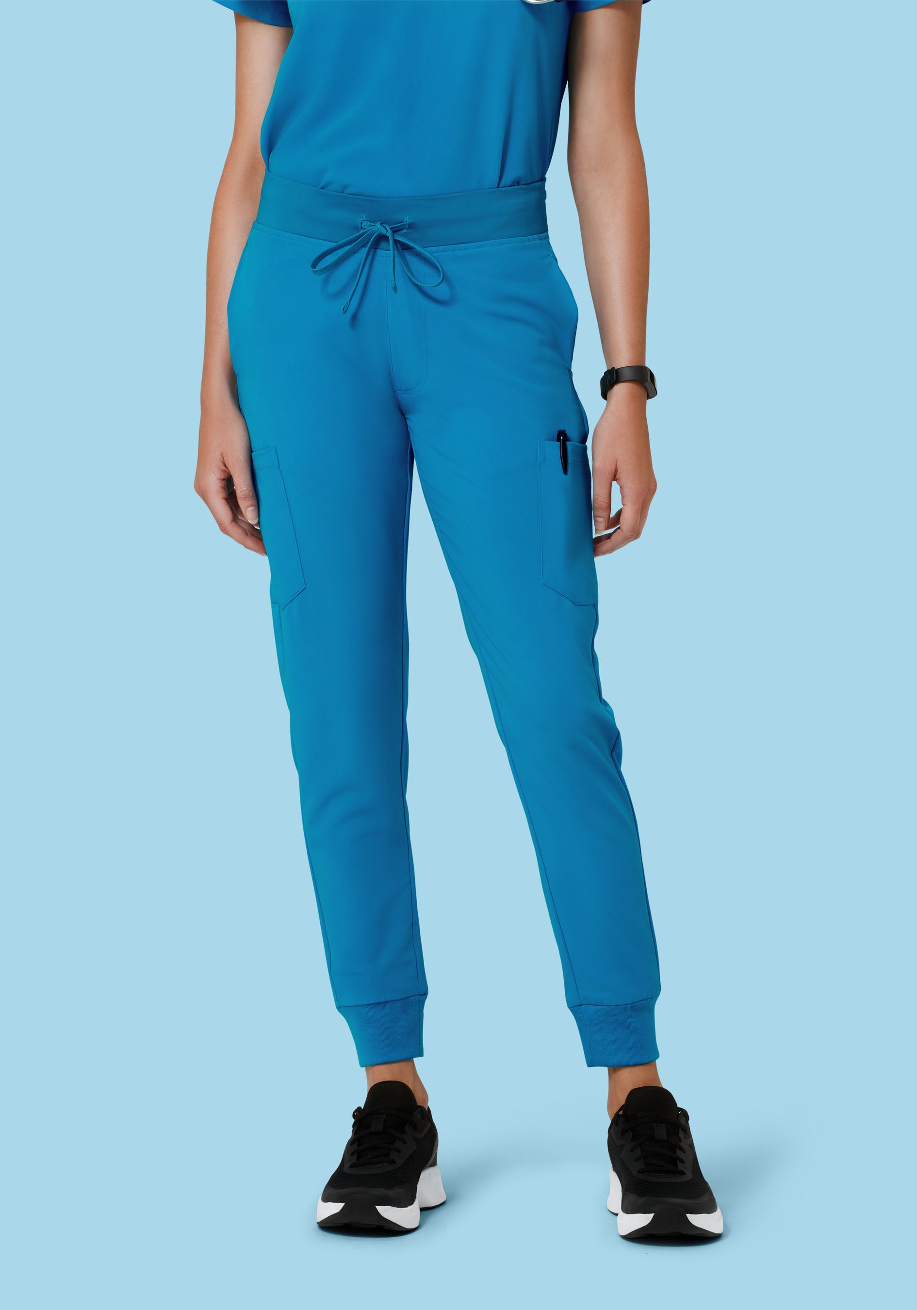 9 Pocket Joggers Electric Blue