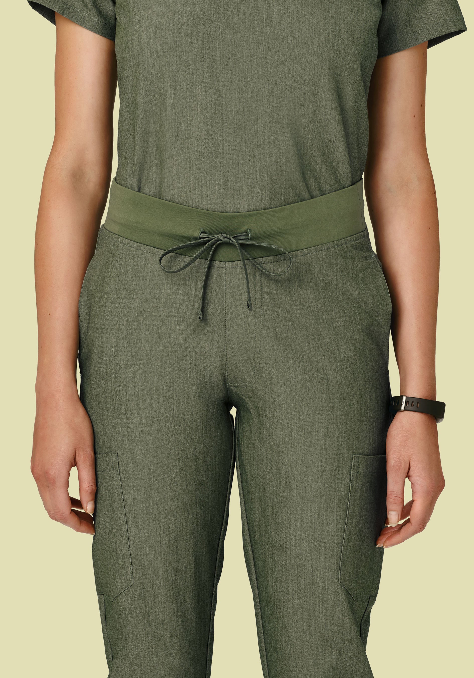 9 Pocket Joggers Heather Olive