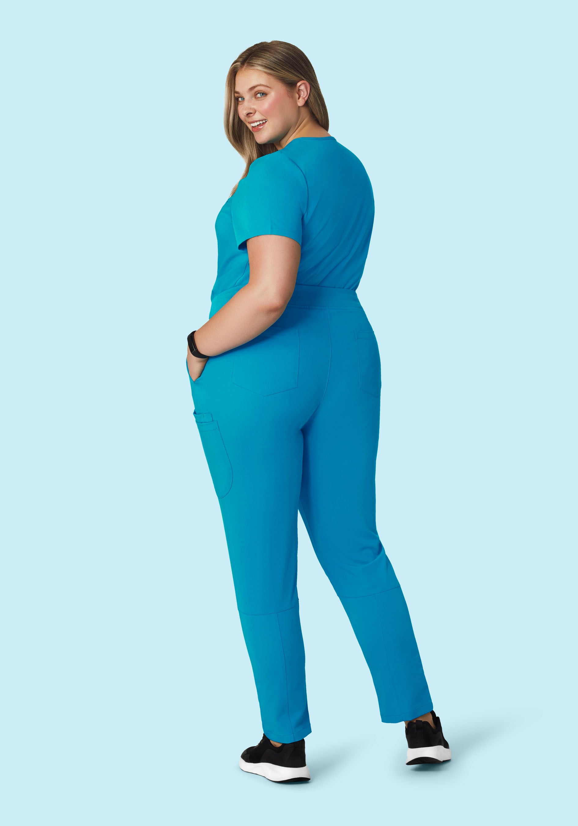 6 Pocket Slim Pants Azure