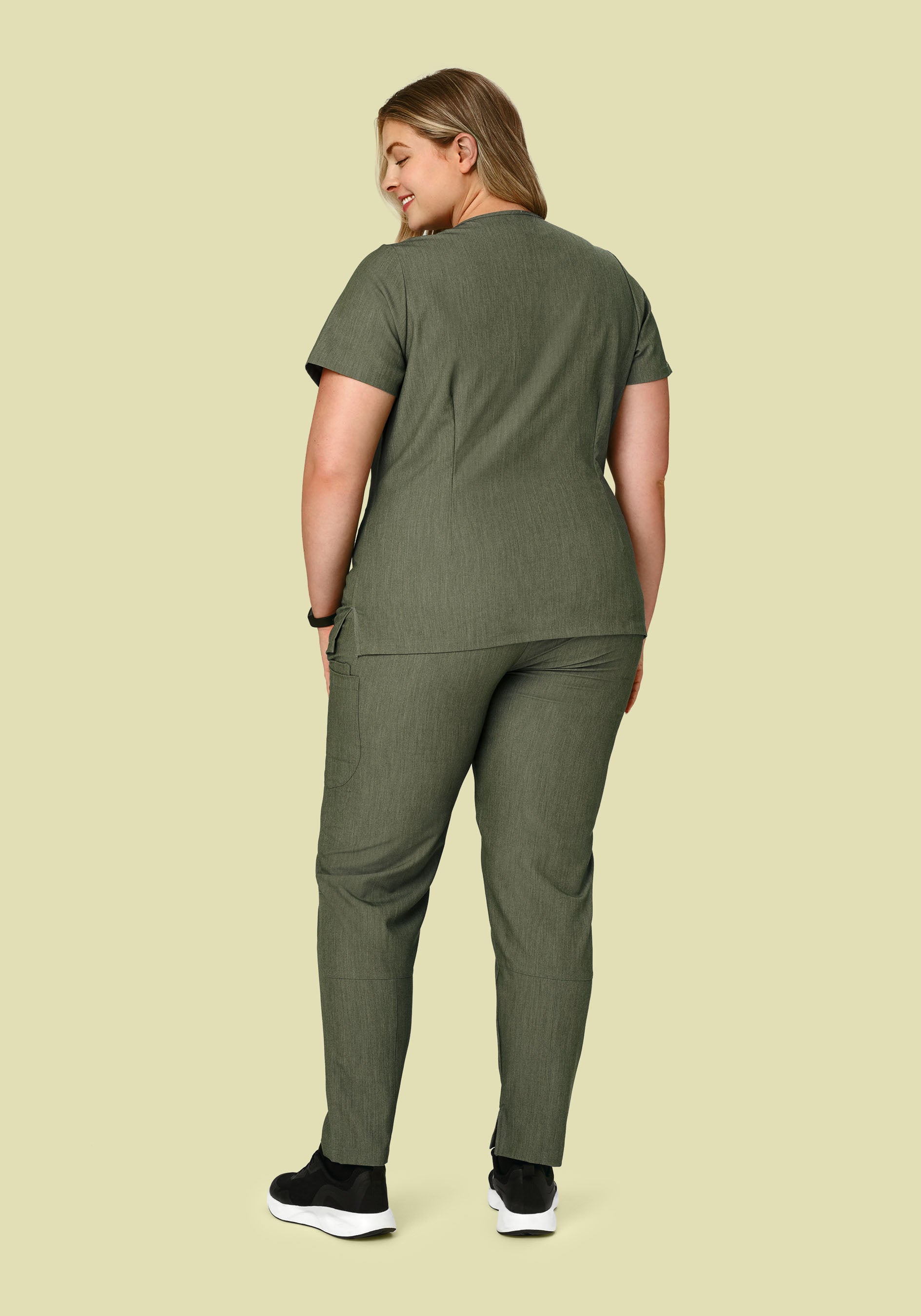 6 Pocket Slim Pants Heather Olive