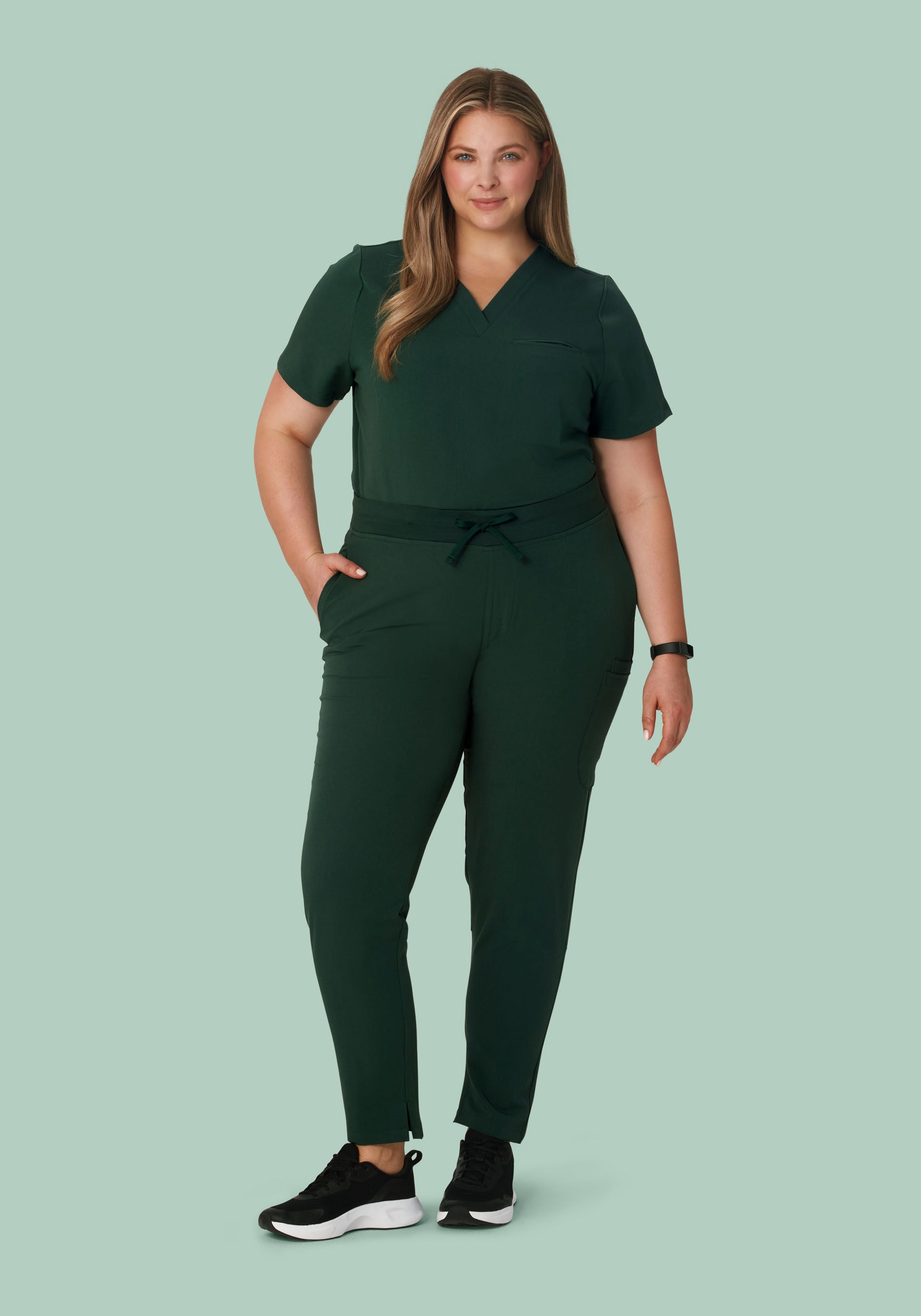 6 Pocket Slim Pants Midnight Green