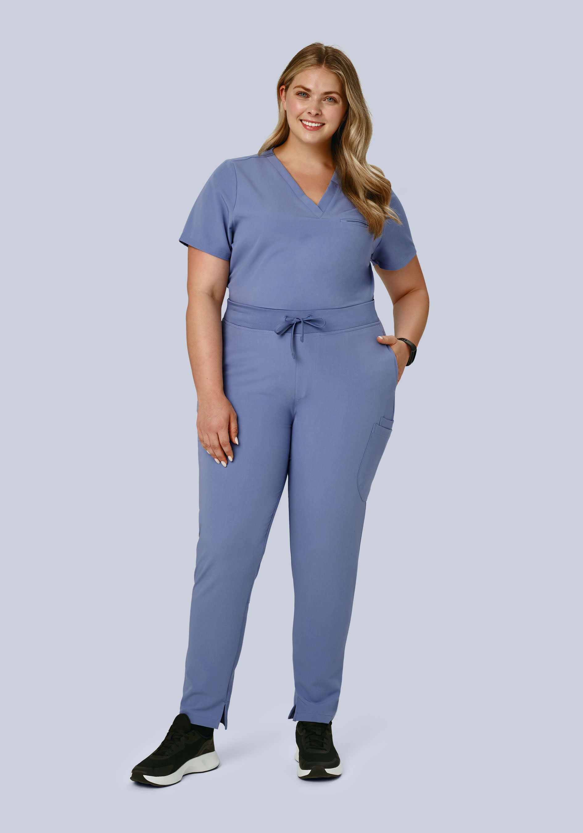 6 Pocket Slim Pants Periwinkle