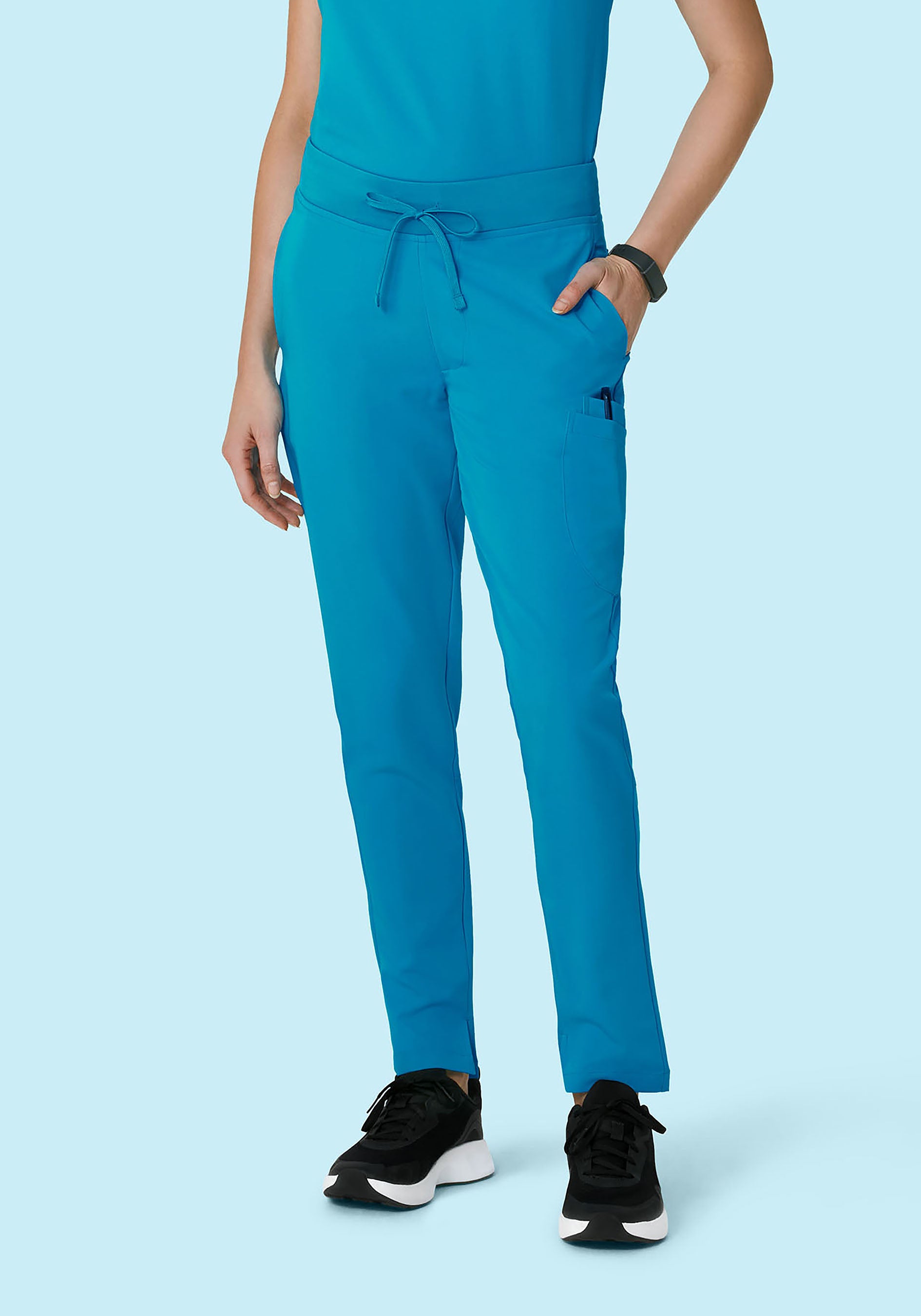 6 Pocket Slim Pants Azure