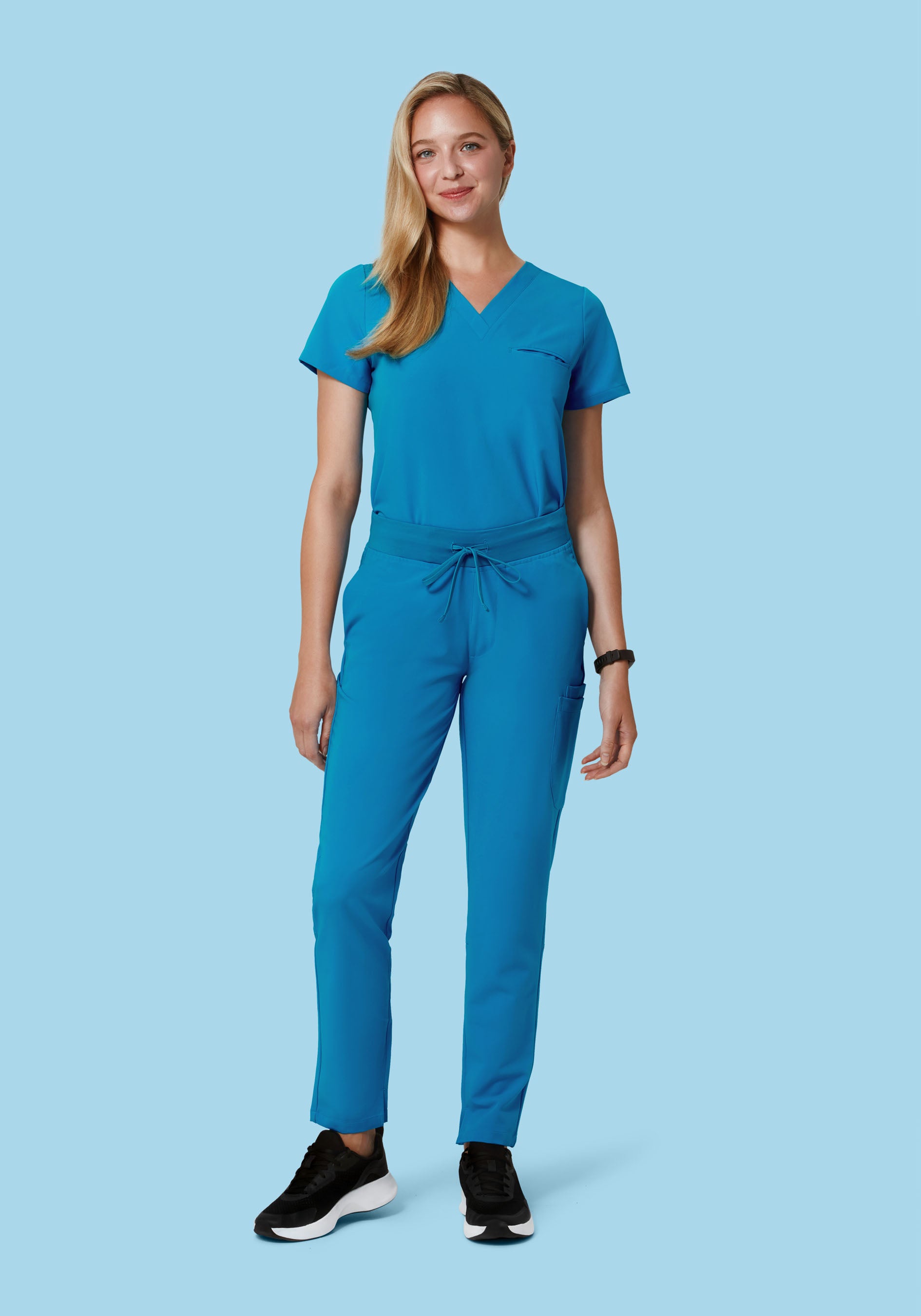 6 Pocket Slim Pants Electric Blue