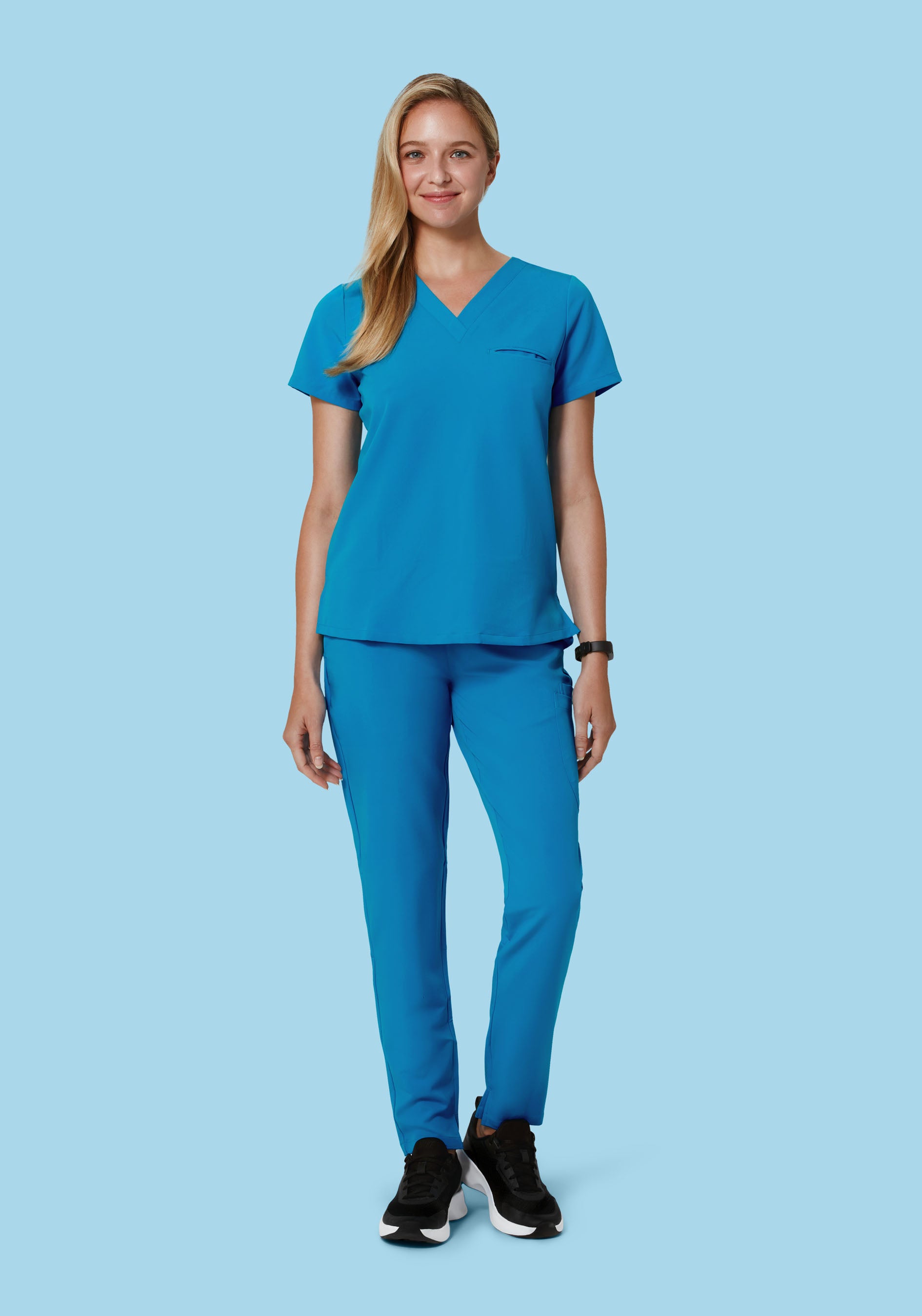 6 Pocket Slim Pants Electric Blue