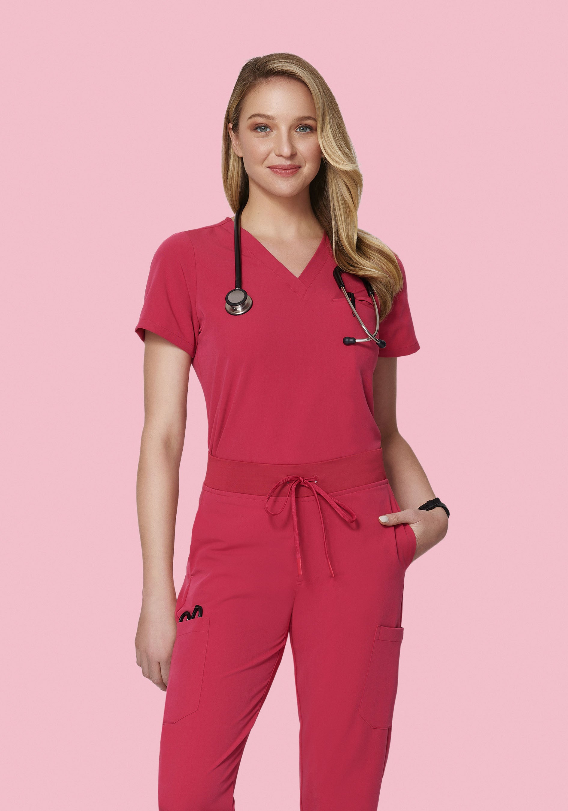 One Pocket Top Deep Rose