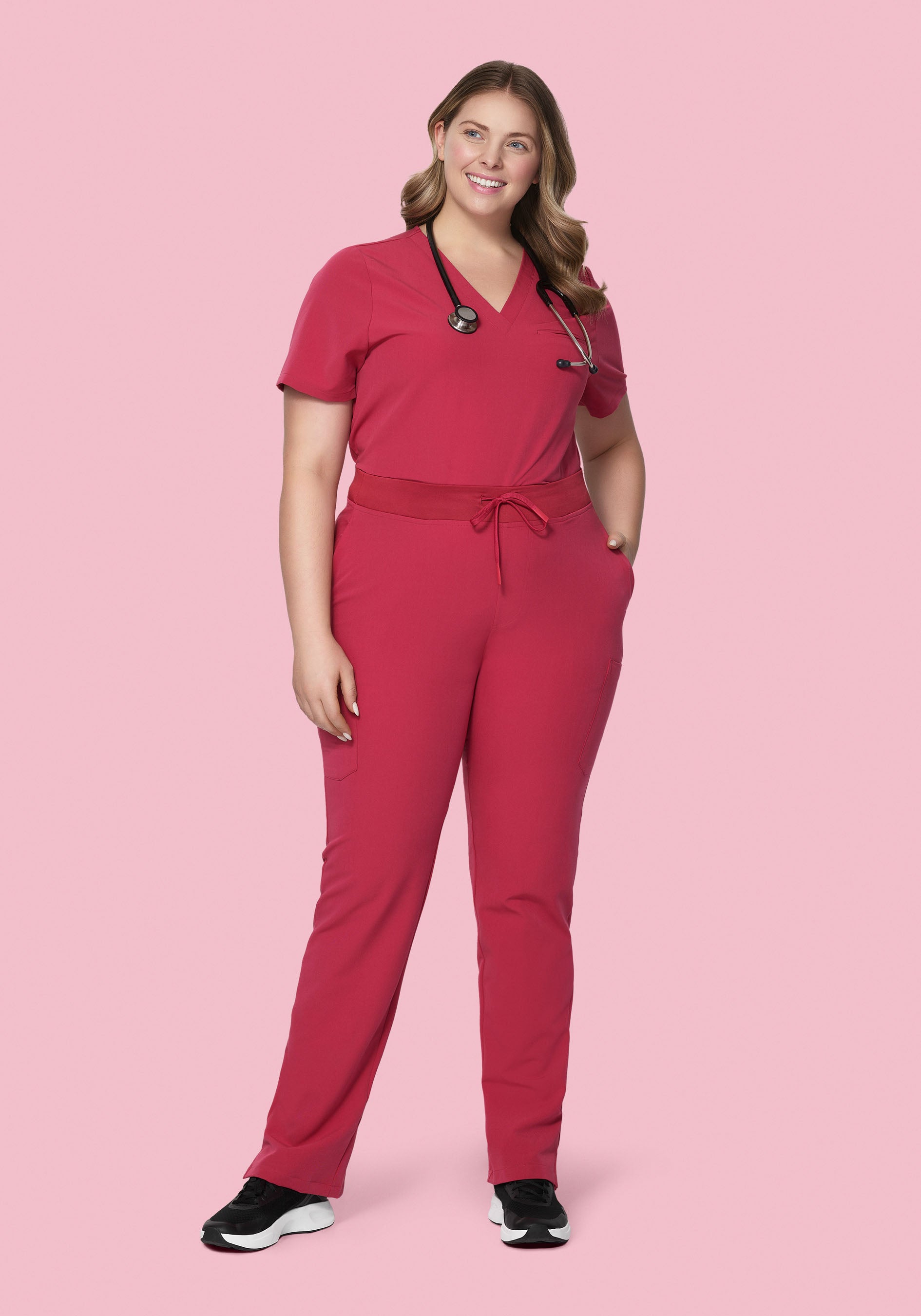 9 Pocket Cargo Pants Deep Rose