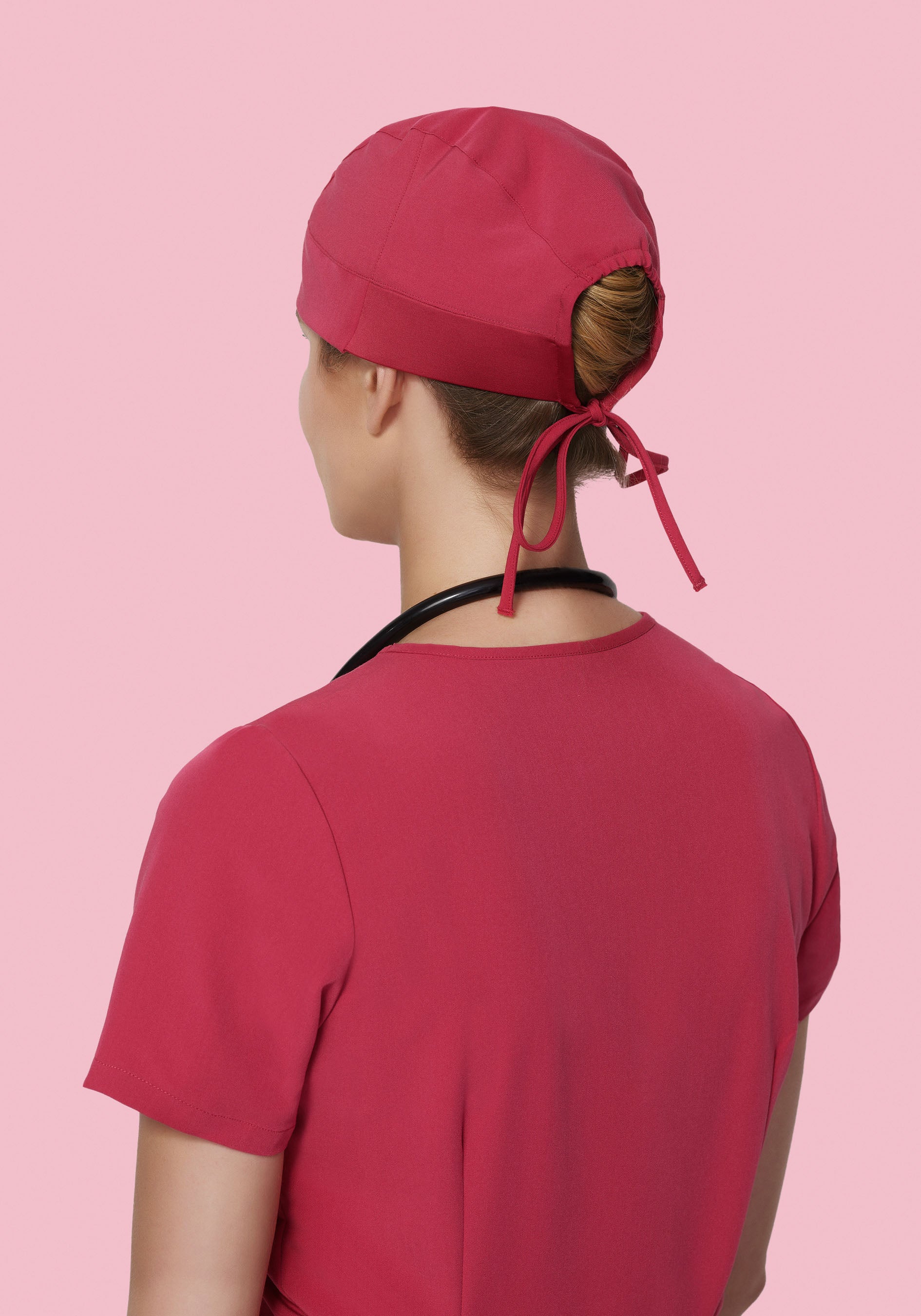 Contemporary Scrub Cap Deep Rose