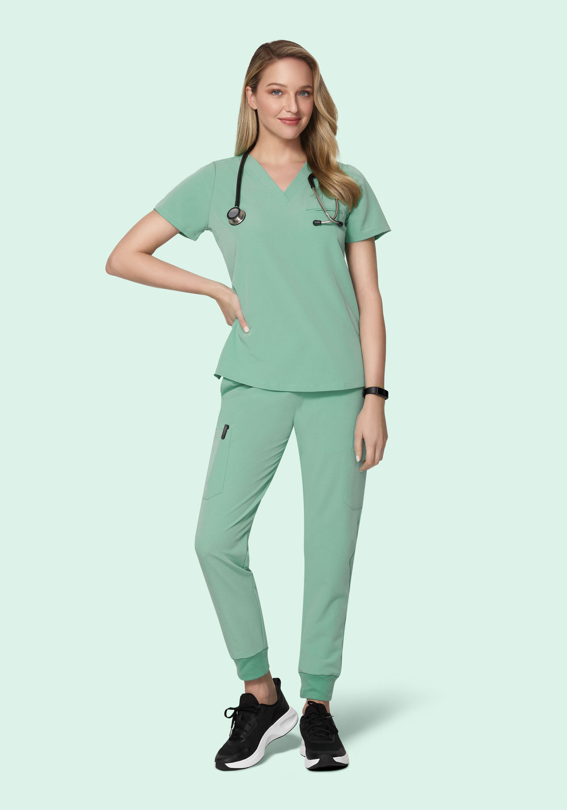 9 Pocket Joggers Jade