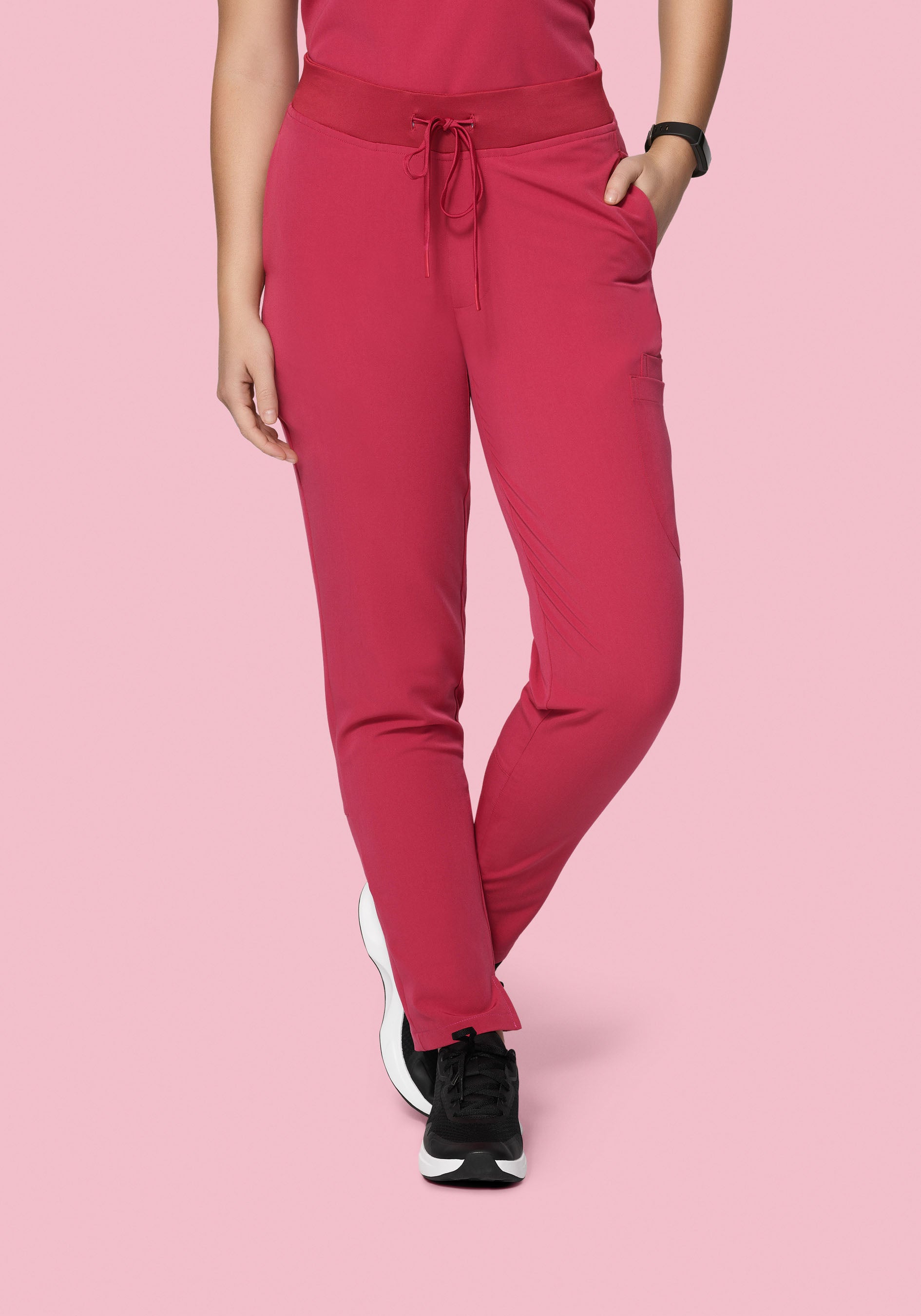 6 Pocket Slim Pants Deep Rose