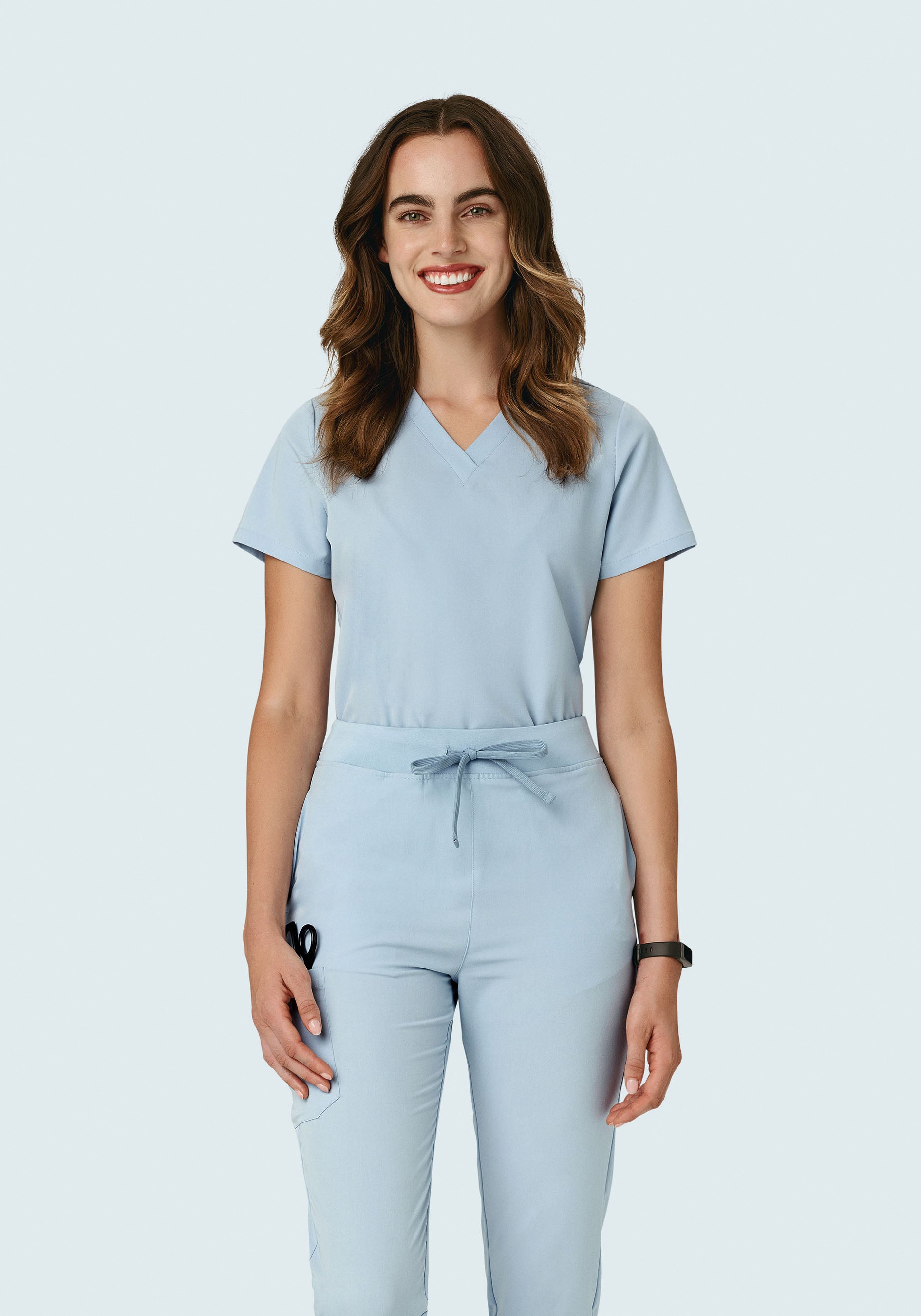 6 Pocket Top Powder Blue