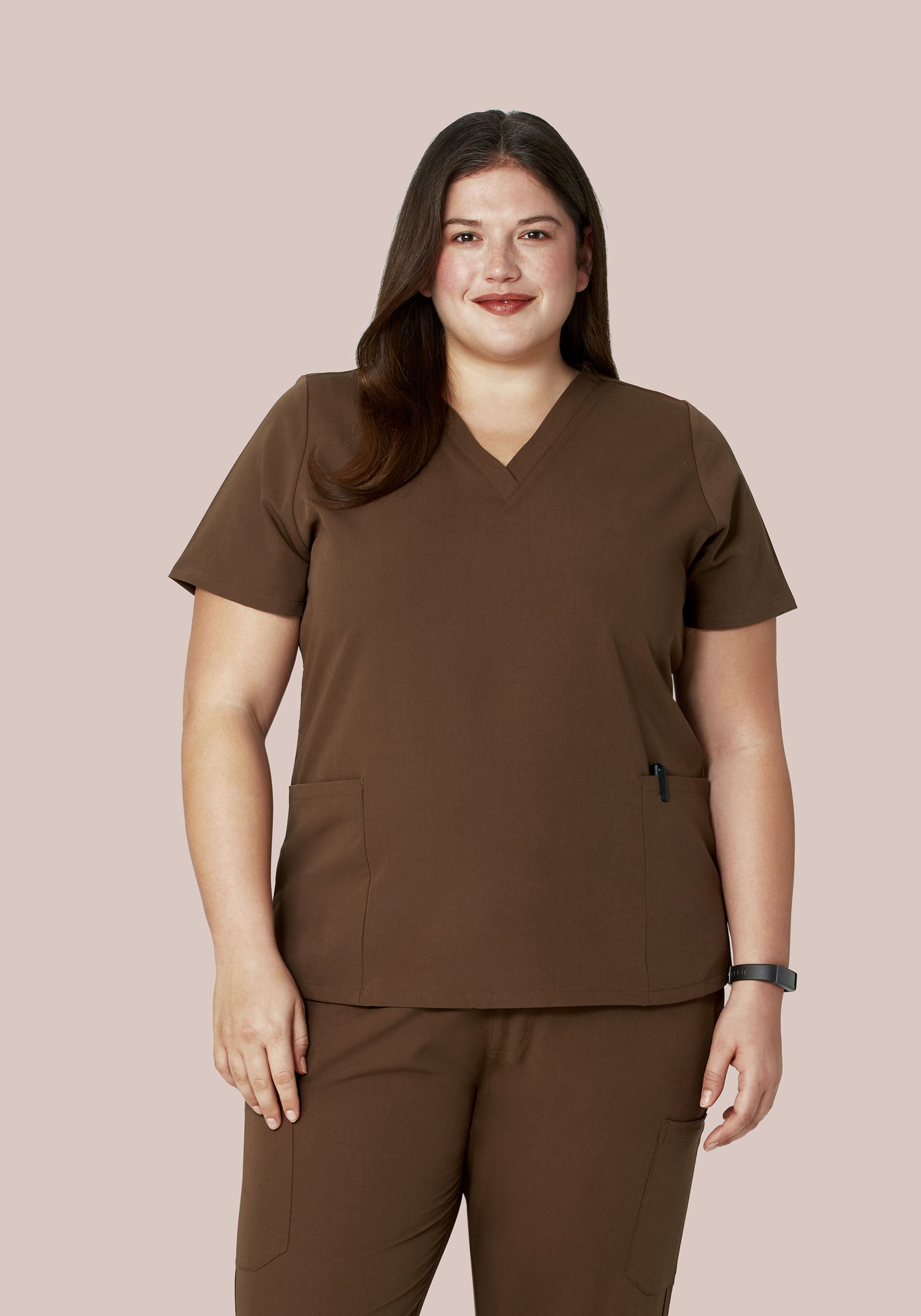 6 Pocket Top Chocolate Brown