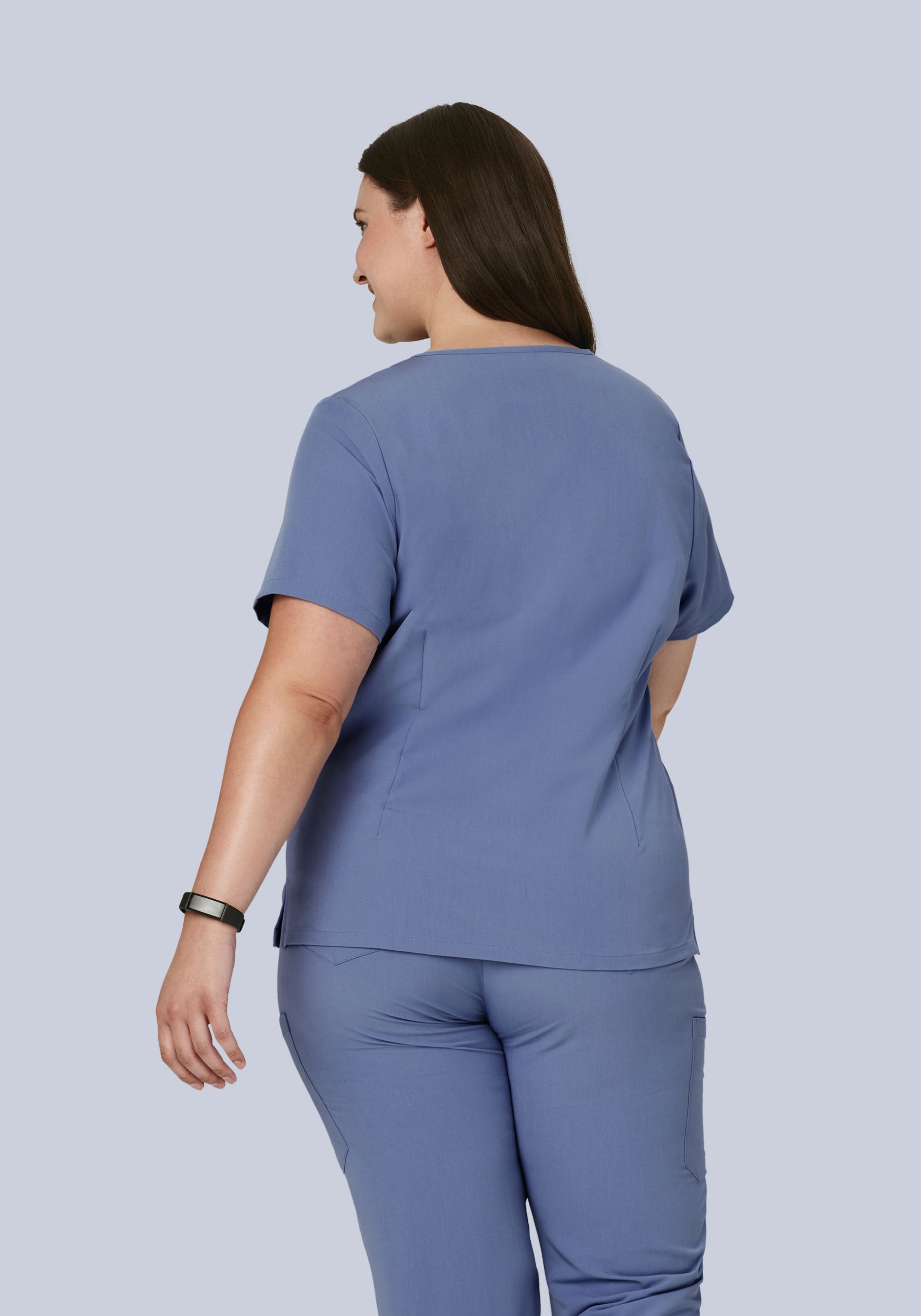 6 Pocket Top Periwinkle